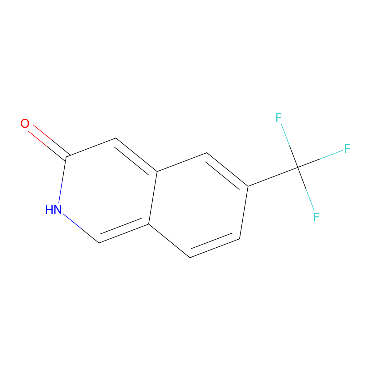6-(Trifluoromethyl)isoquinolin-3-ol molecular structure, CAS 1175271-49-4