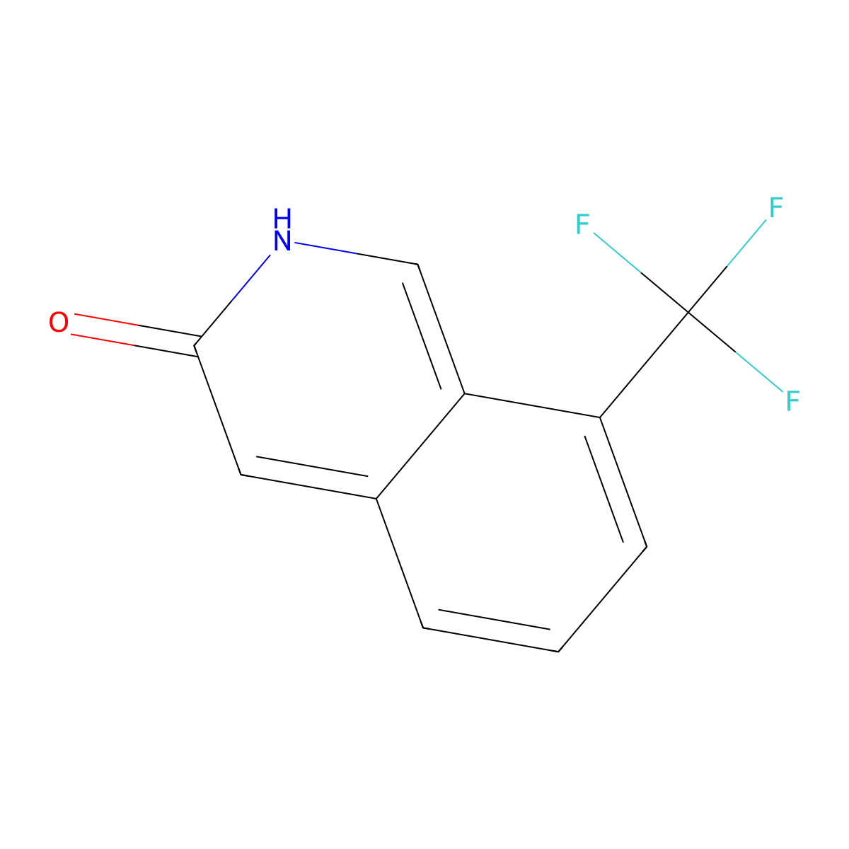 8-(Trifluoromethyl)isoquinolin-3-ol molecular structure, CAS 1175271-71-2