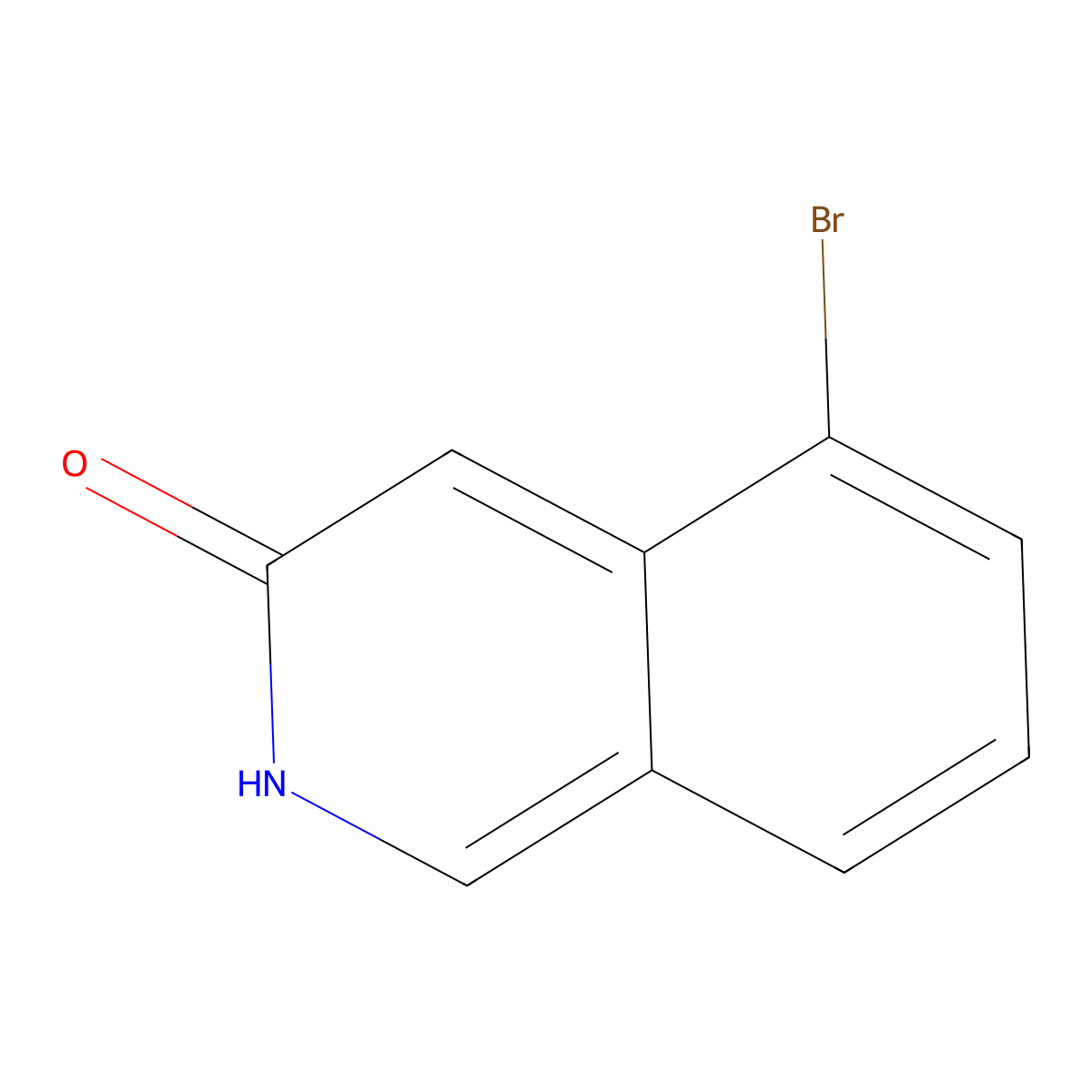 5-Bromo-3-hydroxyisoquinoline molecular structure, CAS 1175271-86-9