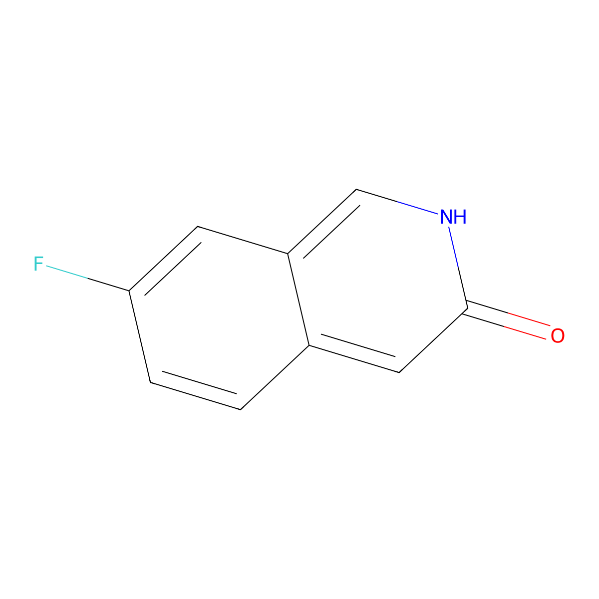 7-Fluoroisoquinolin-3(2H)-one molecular structure, CAS 1175272-44-2