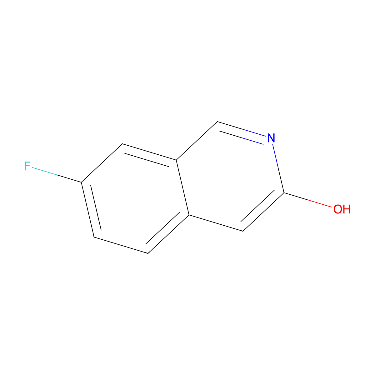 7-Fluoroisoquinolin-3(2H)-one molecular structure, CAS 1175272-44-2