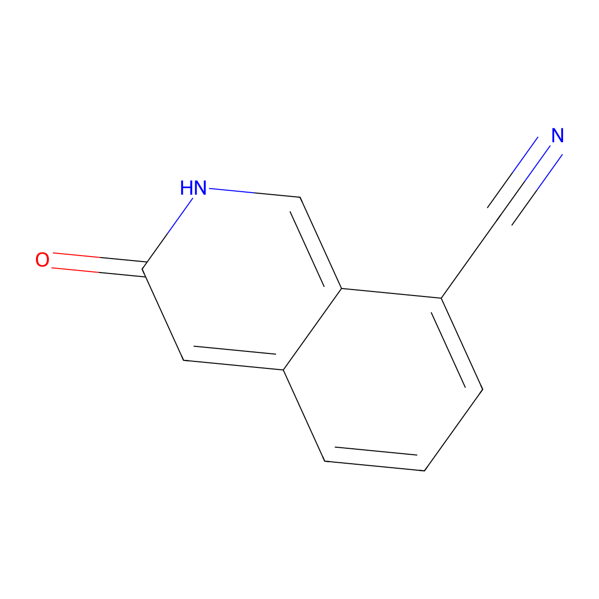 3-Oxo-2,3-dihydroisoquinoline-8-carbonitrile molecular structure, CAS 1175272-54-4