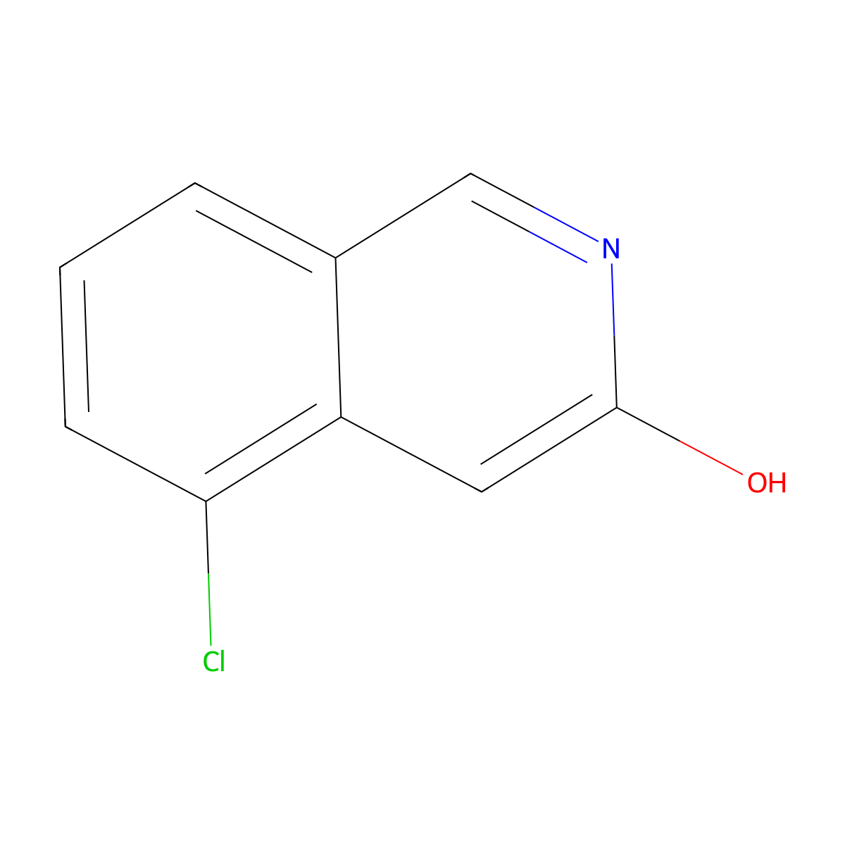 5-Chloroisoquinolin-3-ol molecular structure, CAS 1175272-82-8