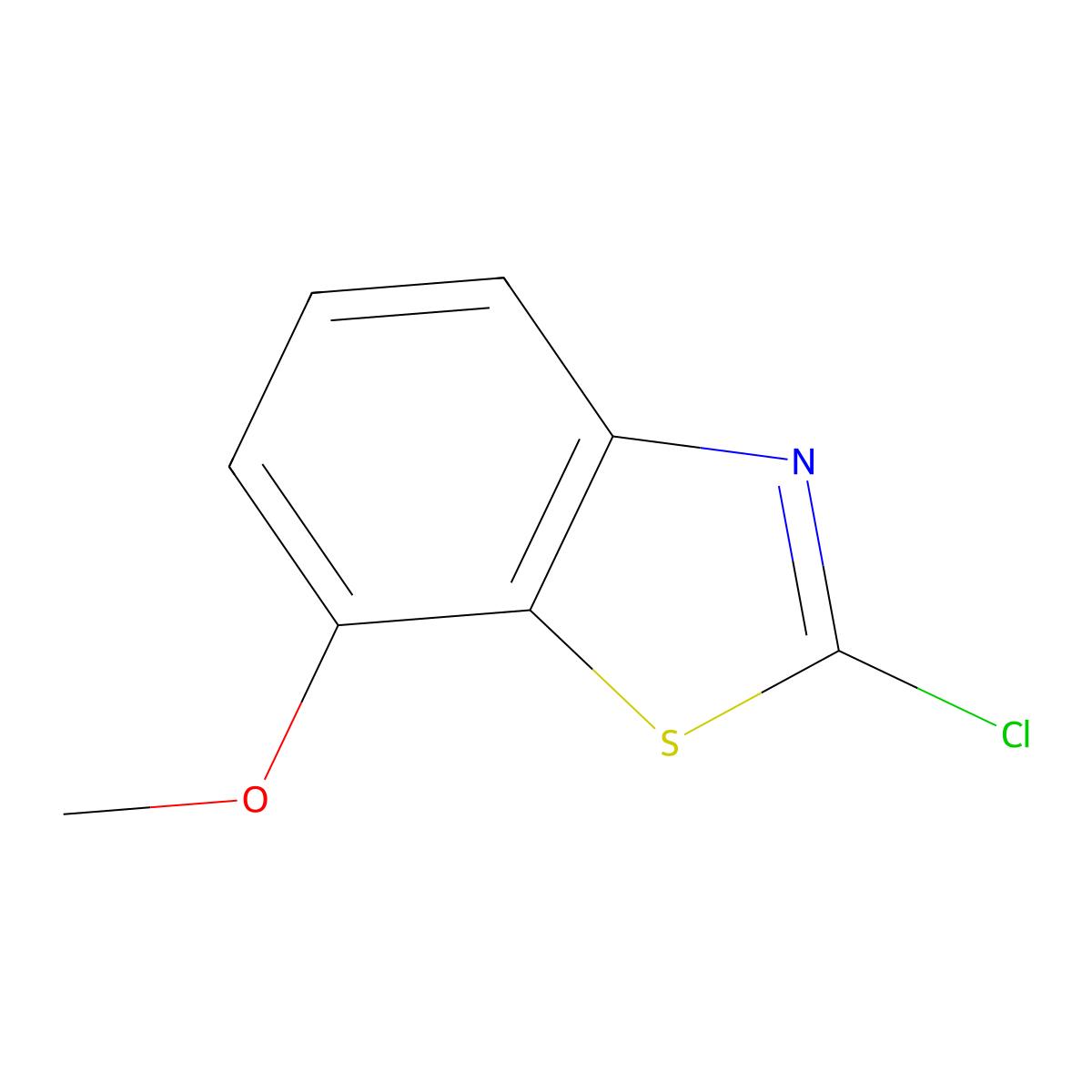 2-Chloro-7-methoxy-1,3-benzothiazole molecular structure, CAS 1175277-80-1