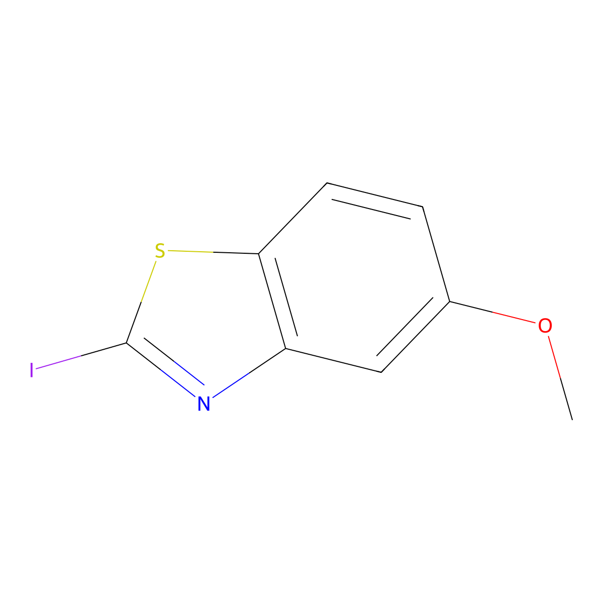 2-Iodo-5-methoxybenzo[d]thiazole molecular structure, CAS 1175278-06-4