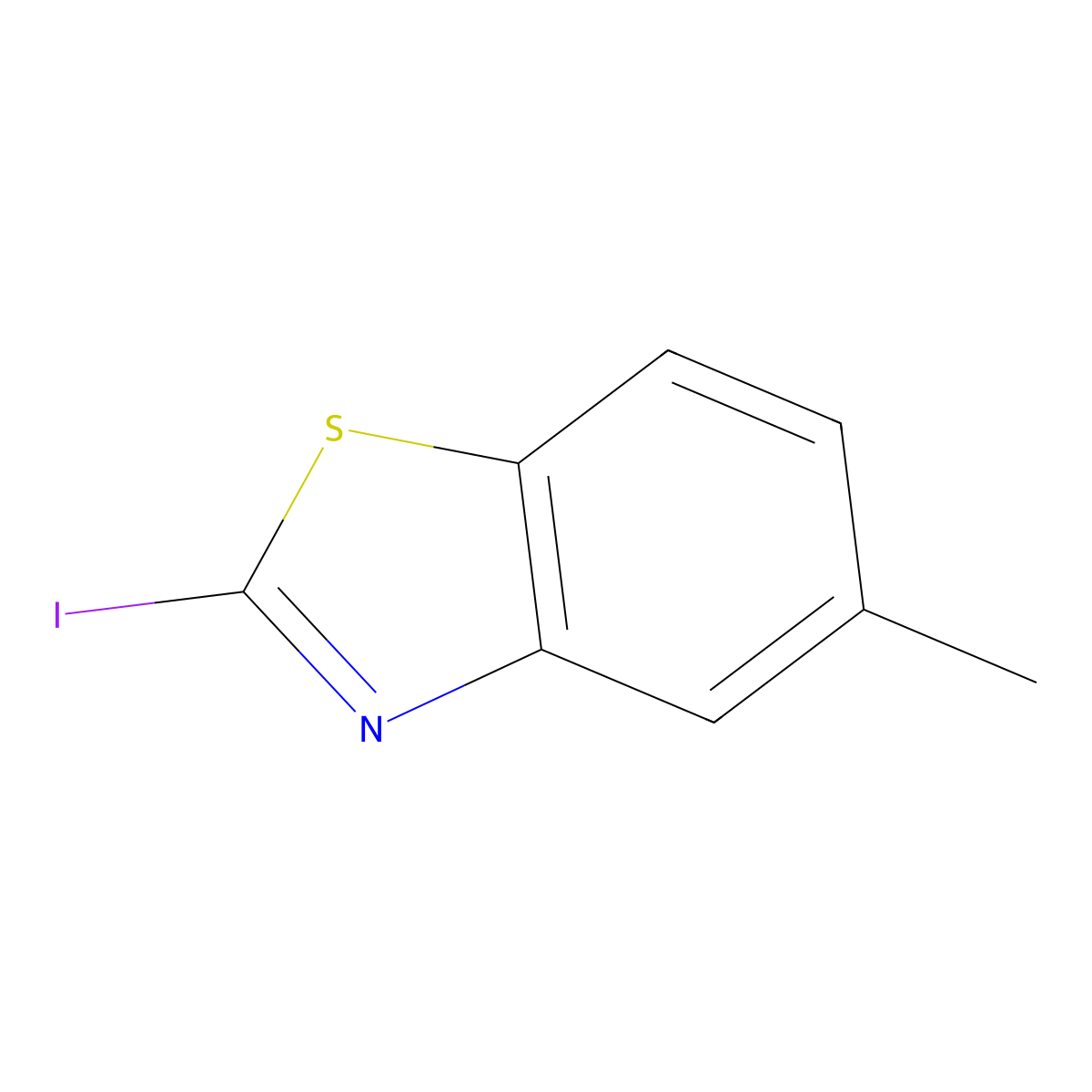 2-Iodo-5-methylbenzo[d]thiazole molecular structure, CAS 1175278-10-0
