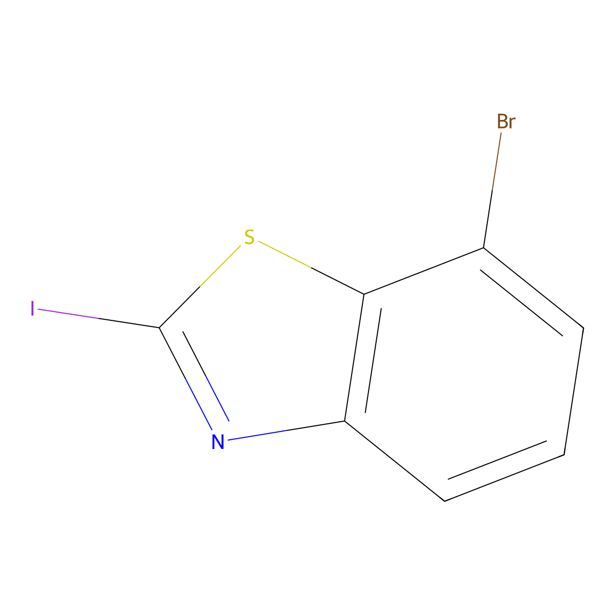 7-Bromo-2-iodobenzo[d]thiazole molecular structure, CAS 1175278-13-3