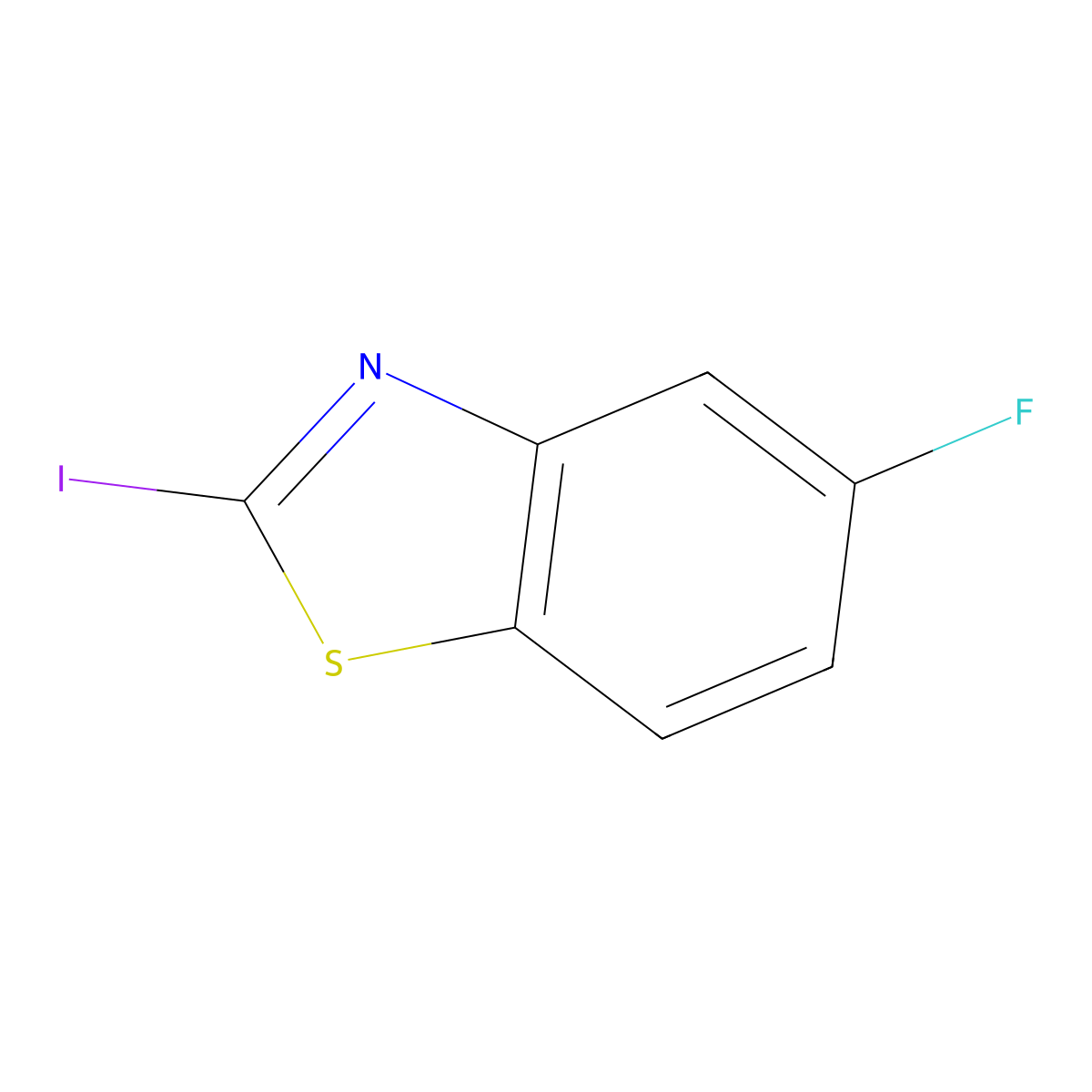 5-Fluoro-2-iodobenzo[d]thiazole molecular structure, CAS 1175278-48-4