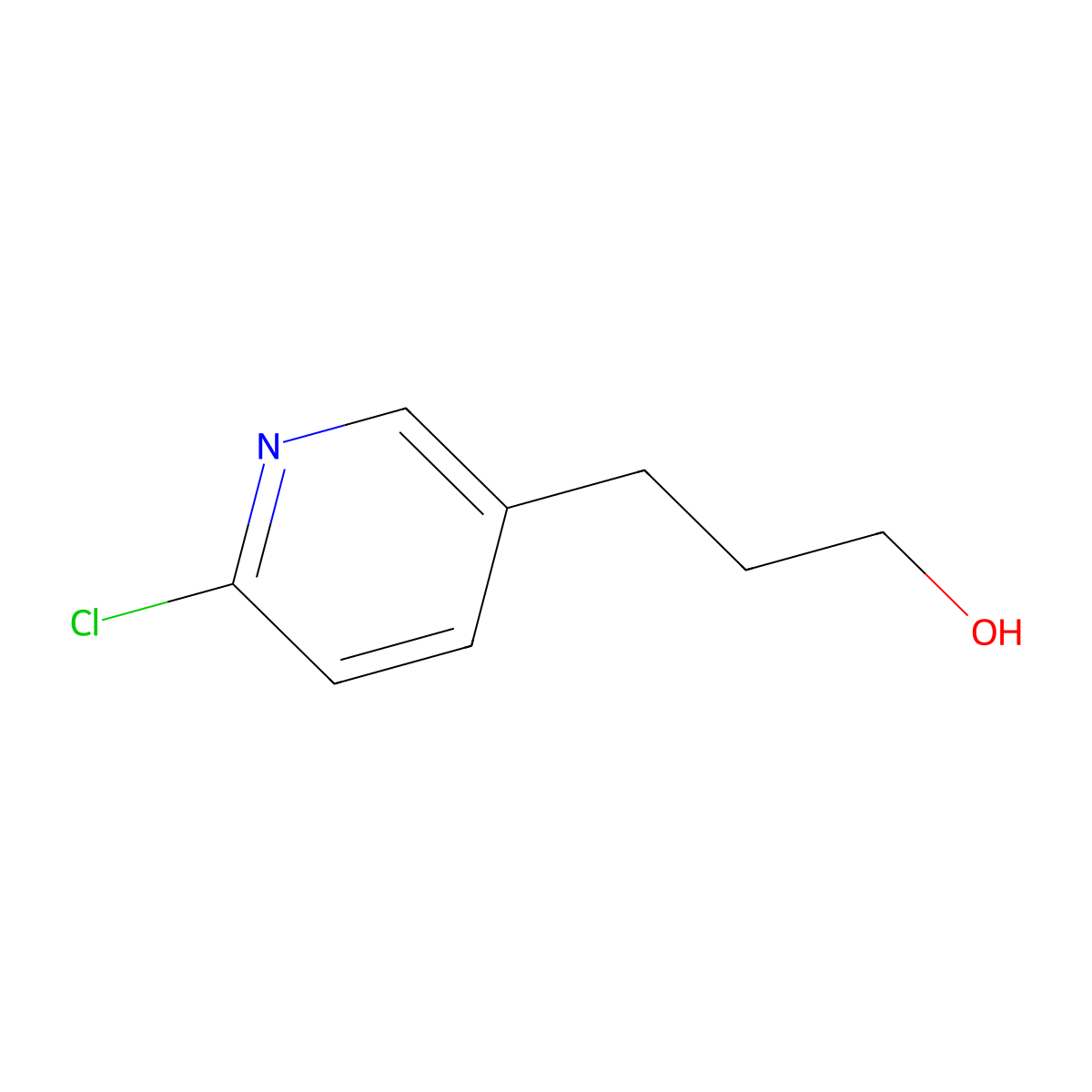 3-(6-Chloropyridin-3-yl)propan-1-ol molecular structure, CAS 117528-27-5