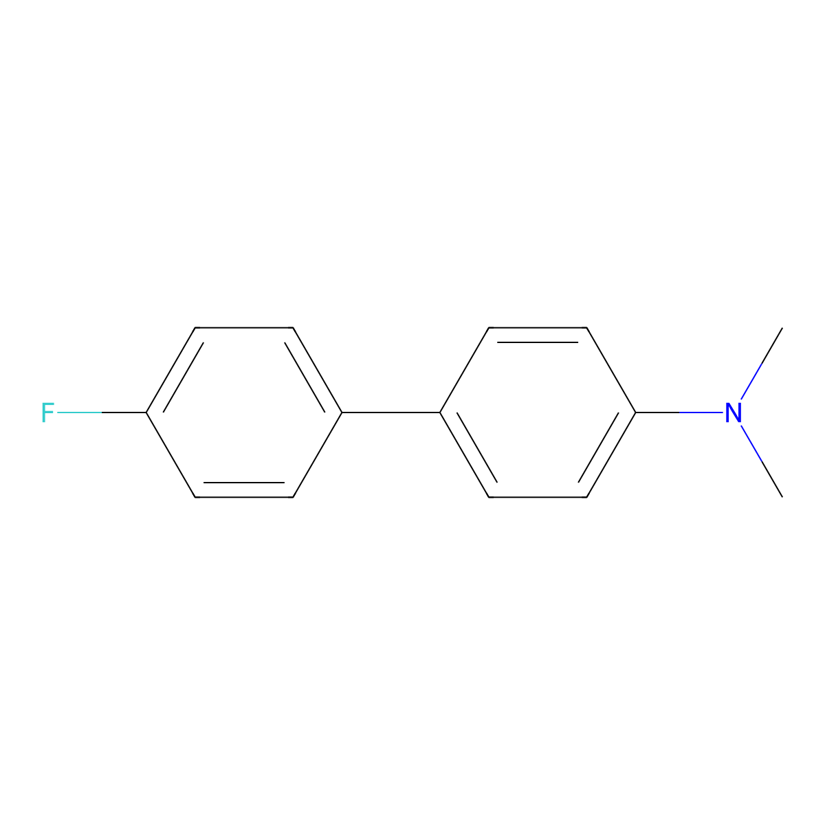 4'-Fluoro-N,N-dimethyl[1,1'-biphenyl]-4-amine molecular structure, CAS 117530-21-9