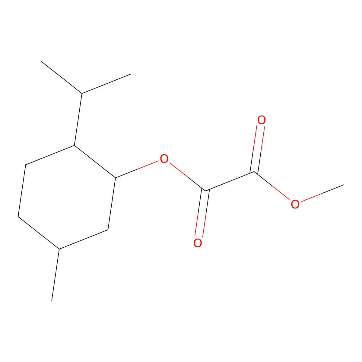 (1R,2S,5R)-2-Isopropyl-5-methylcyclohexyl Methyl Oxalate molecular structure, CAS 117530-32-2
