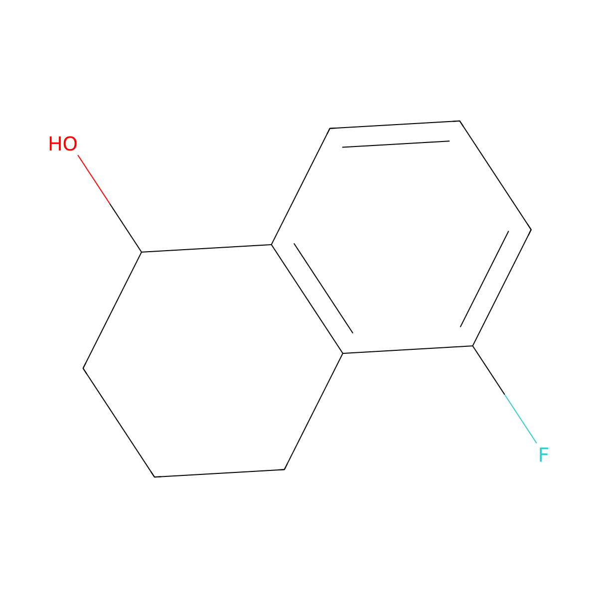 5-Fluoro-1,2,3,4-tetrahydronaphthalen-1-ol molecular structure, CAS 1175300-87-4