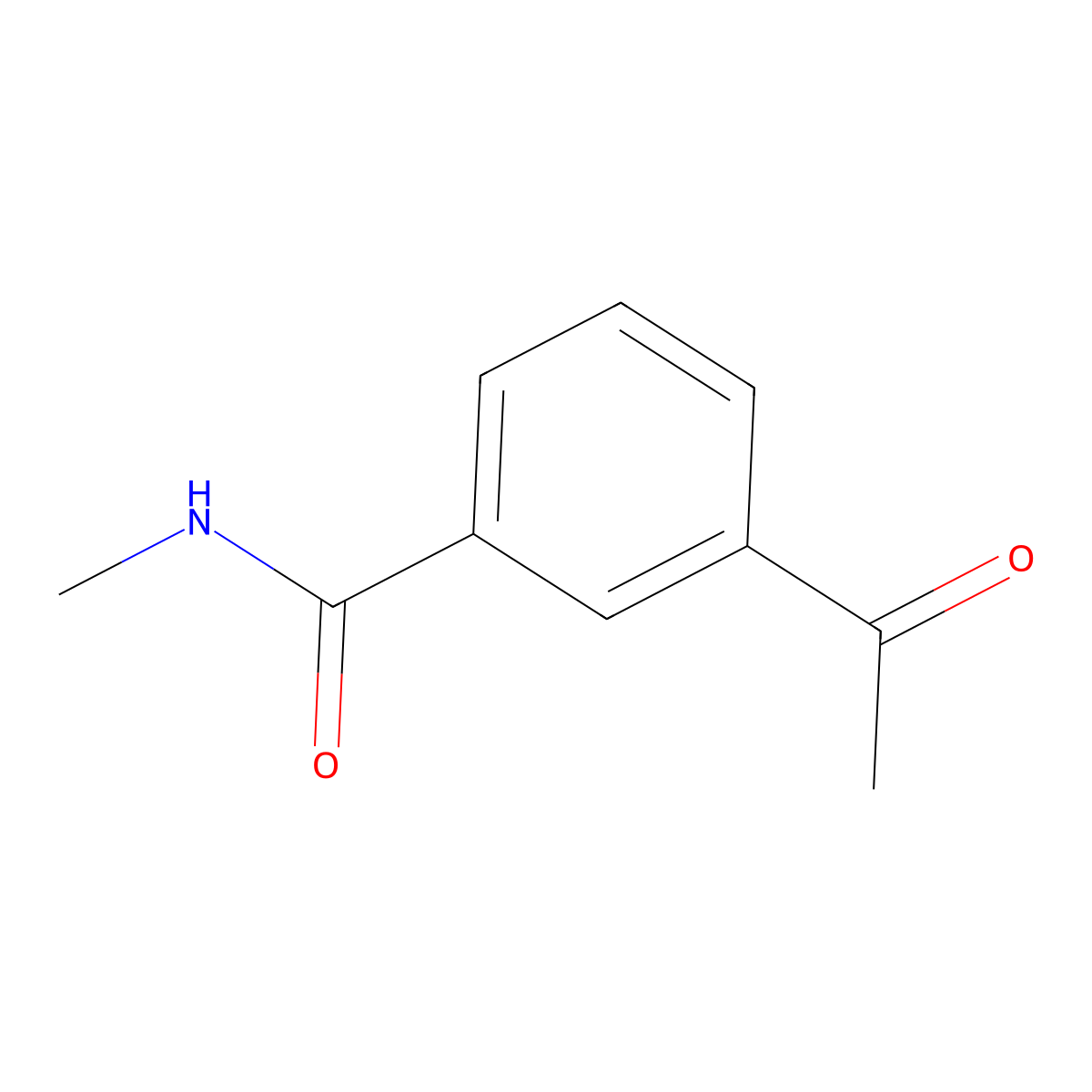 3-acetyl-N-methylbenzamide molecular structure, CAS 1175301-11-7