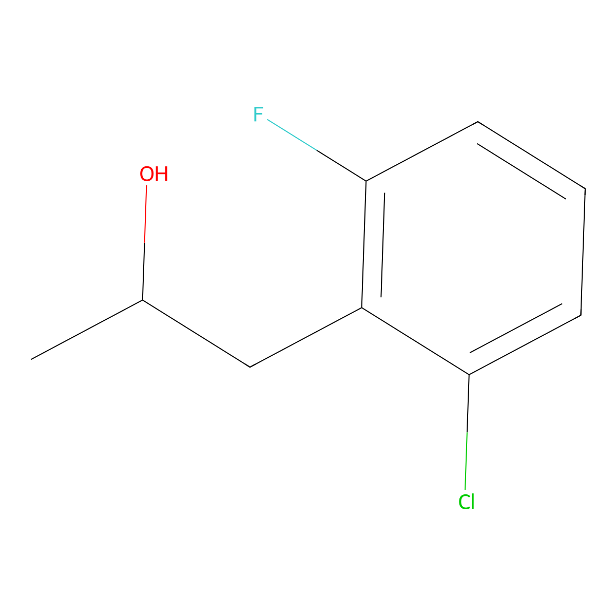1-(2-Chloro-6-fluorophenyl)propan-2-ol molecular structure, CAS 1175301-21-9
