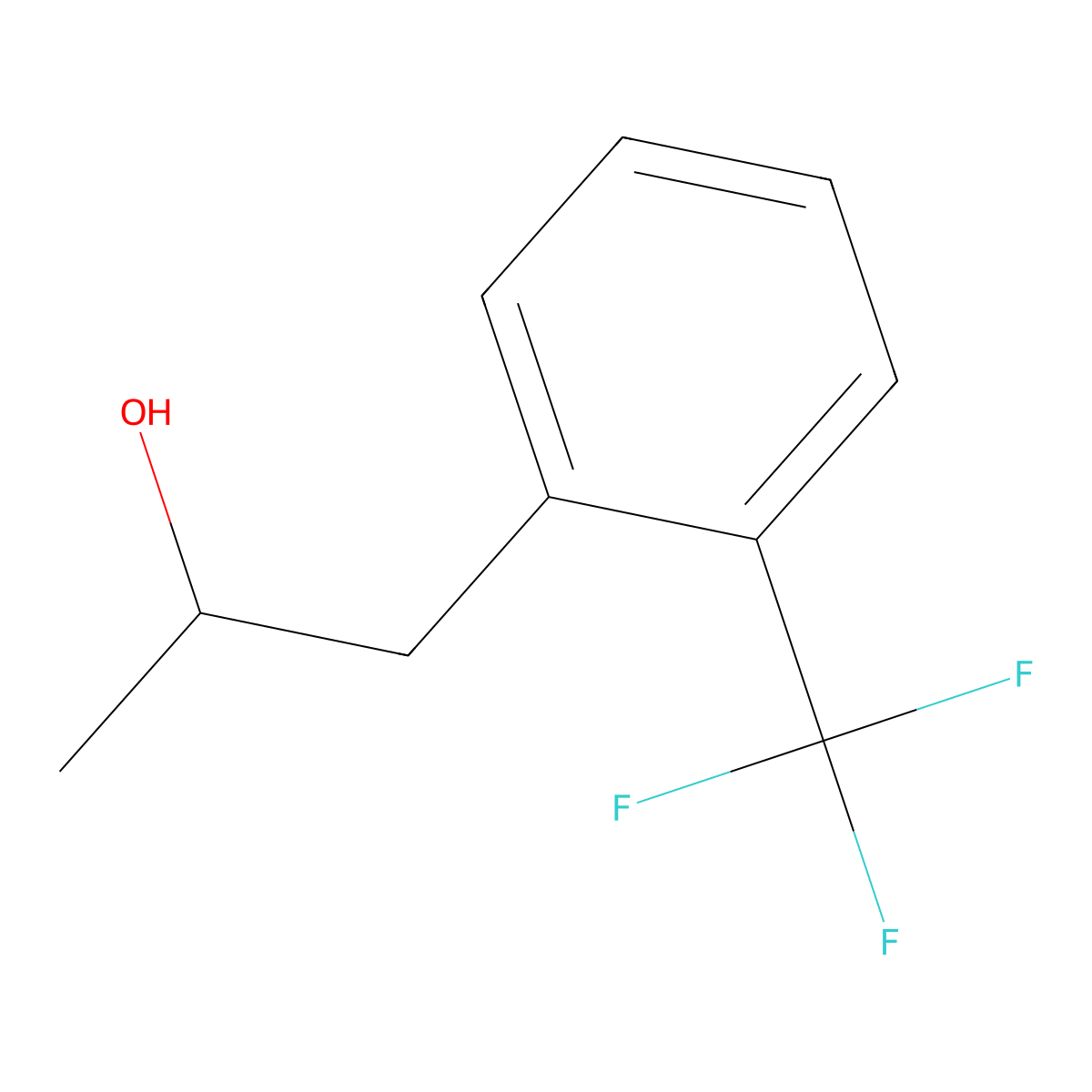 1-[2-(Trifluoromethyl)phenyl]propan-2-ol molecular structure, CAS 1175301-41-3