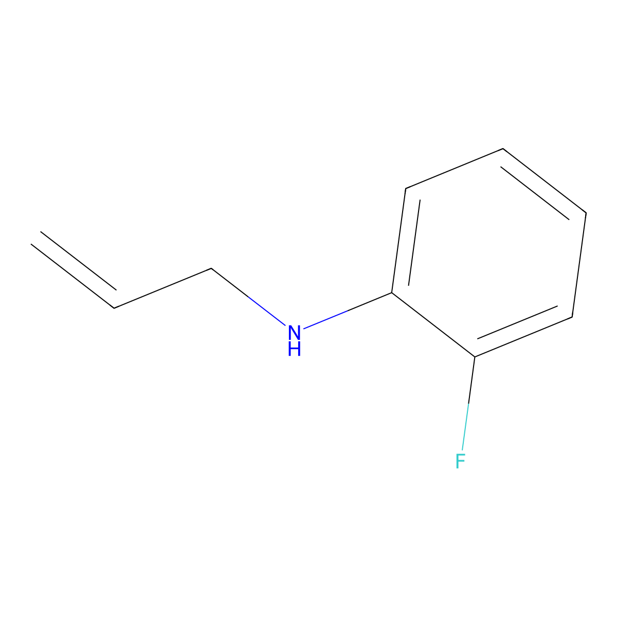 N-Allyl-N-(2-fluorophenyl)amine molecular structure, CAS 117531-36-9