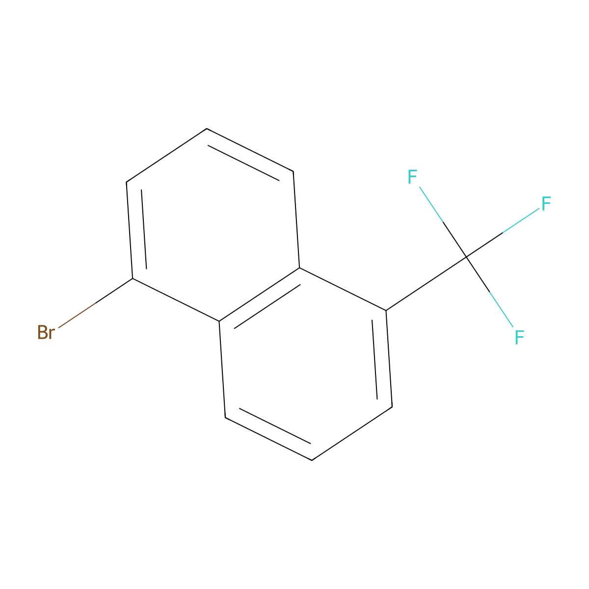 1-Bromo-5-(trifluoromethyl)naphthalene molecular structure, CAS 117539-59-0