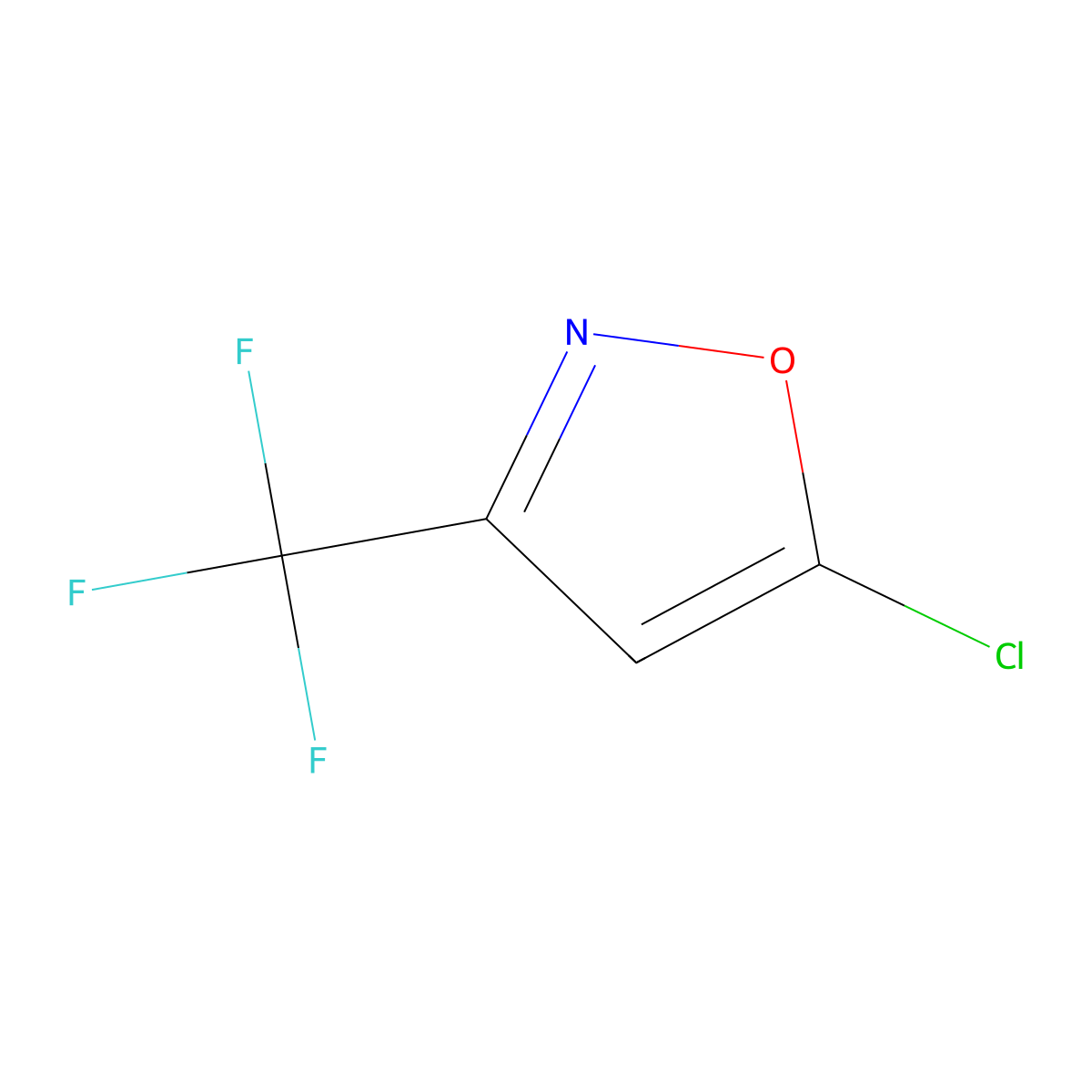 5-Chloro-3-(trifluoromethyl)-1,2-oxazole molecular structure, CAS 117541-42-1