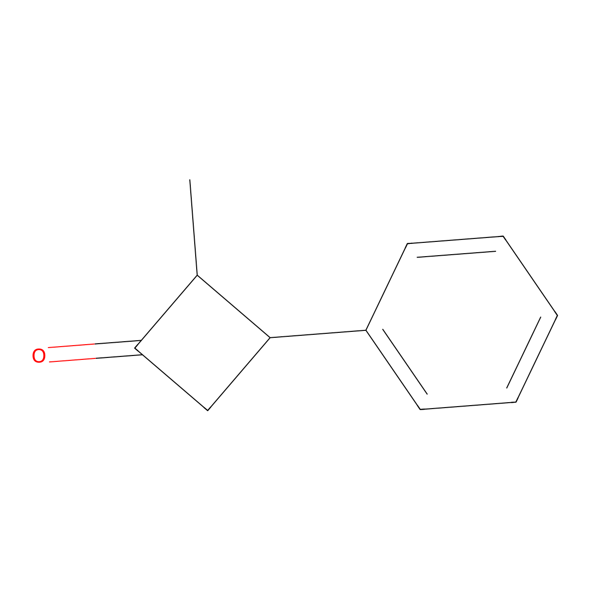 2-Methyl-3-phenylcyclobutan-1-one molecular structure, CAS 117543-11-0