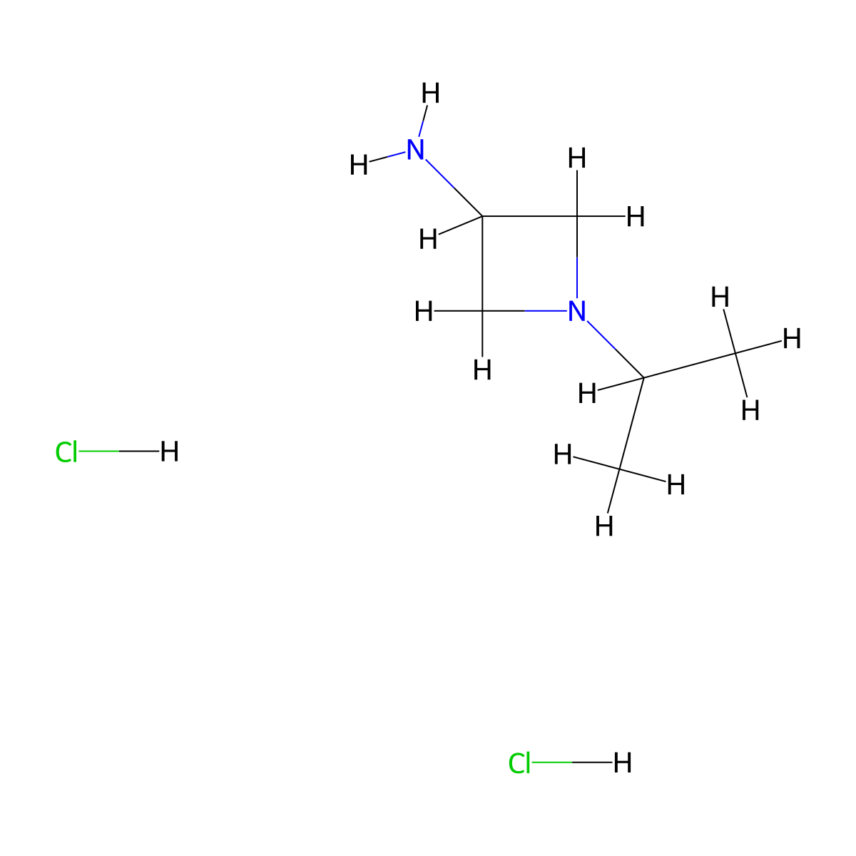 1-(Propan-2-yl)azetidin-3-amine dihydrochloride molecular structure, CAS 117546-56-2