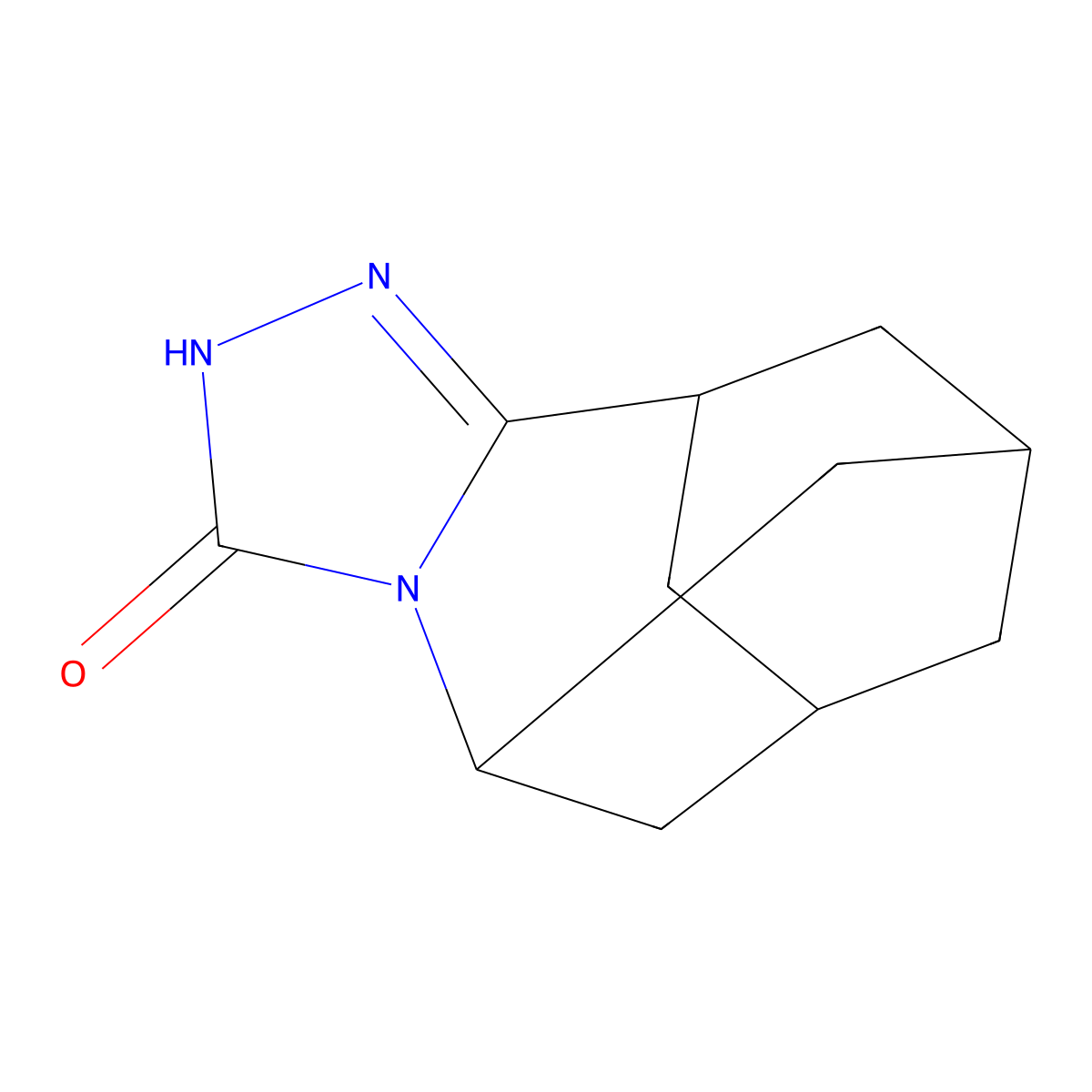2,5,6,7,8,9,10,11-octahydro-3H-5,9:7,11-dimethano[1,2,4]triazolo[4,3-a]azonin-3-one molecular structure, CAS 117552-74-6