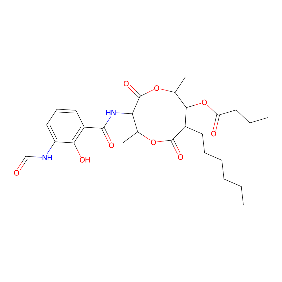 Antimycin A2b molecular structure, CAS 117552-77-9