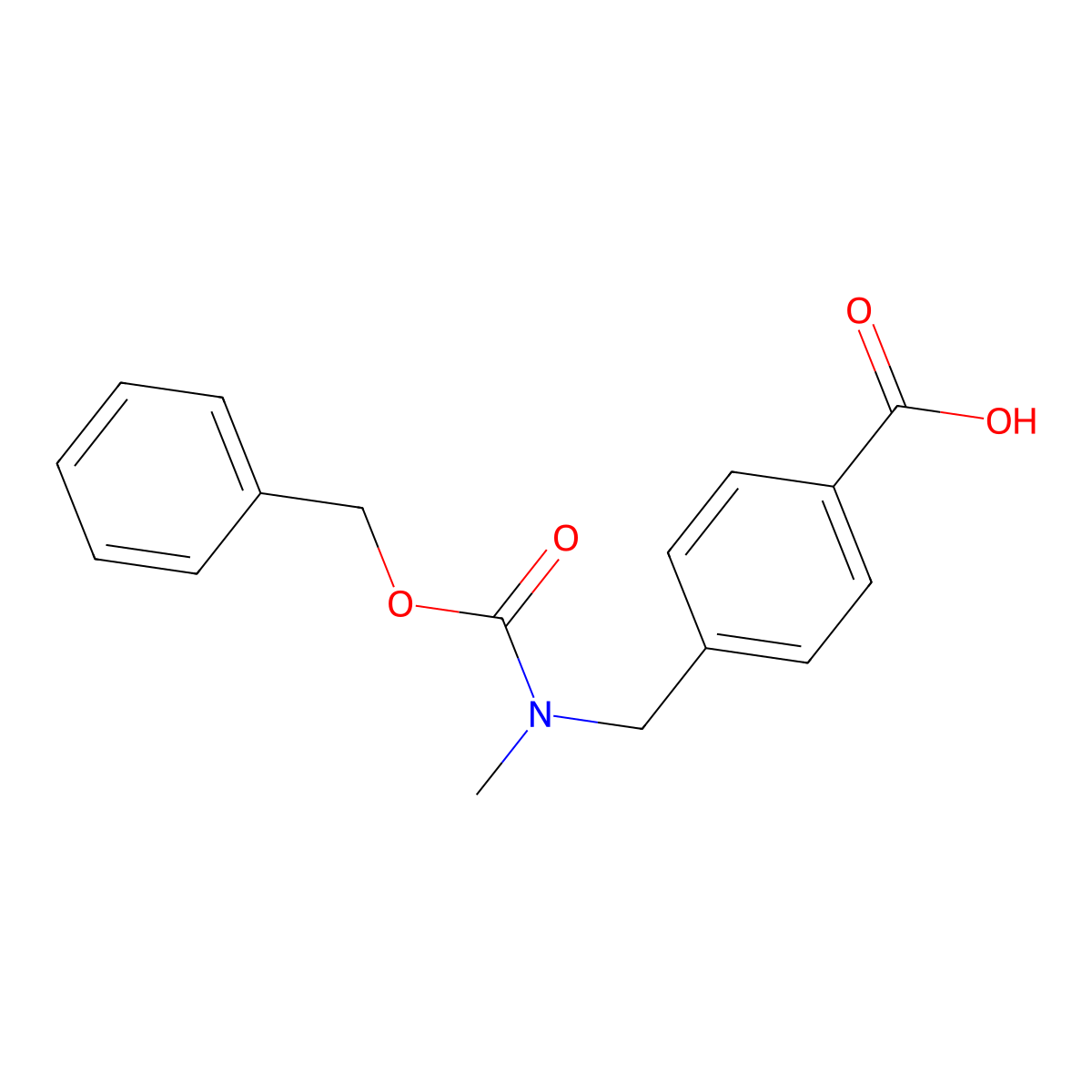 4-({[(Benzyloxy)carbonyl](methyl)amino}methyl)benzoic acid molecular structure, CAS 1175529-03-9