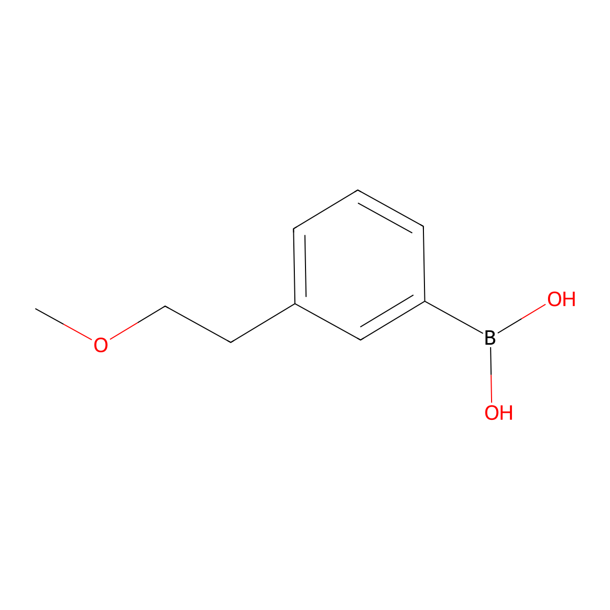 [3-(2-Methoxyethyl)phenyl]boronic acid molecular structure, CAS 1175559-75-7