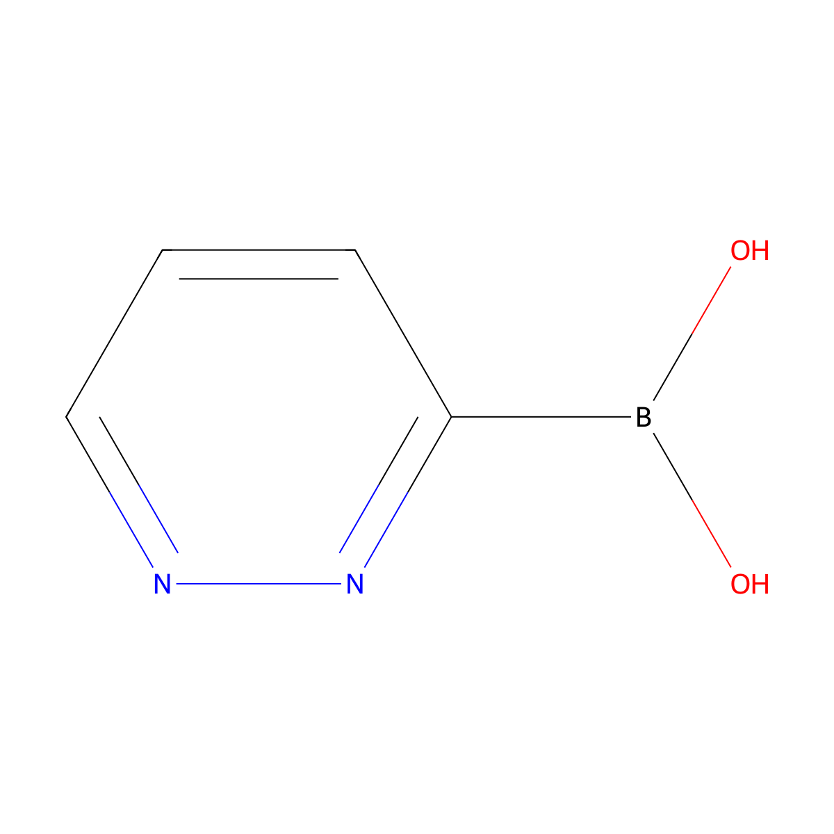 B-3-Pyridazinylboronic acid molecular structure, CAS 1175560-30-1