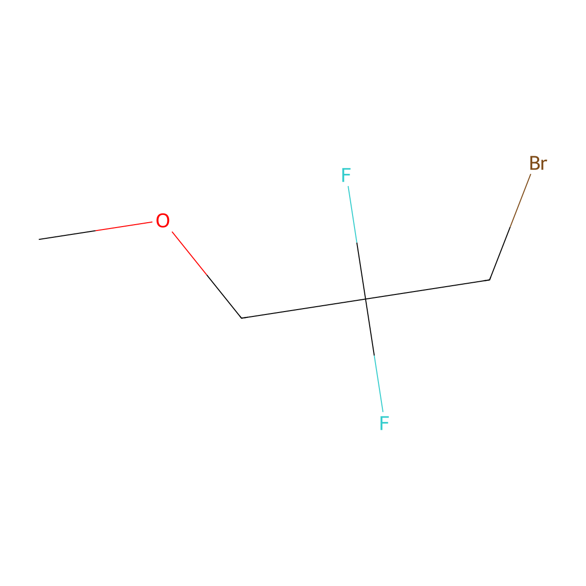 1-Bromo-2,2-difluoro-3-methoxypropane molecular structure, CAS 1175586-68-1