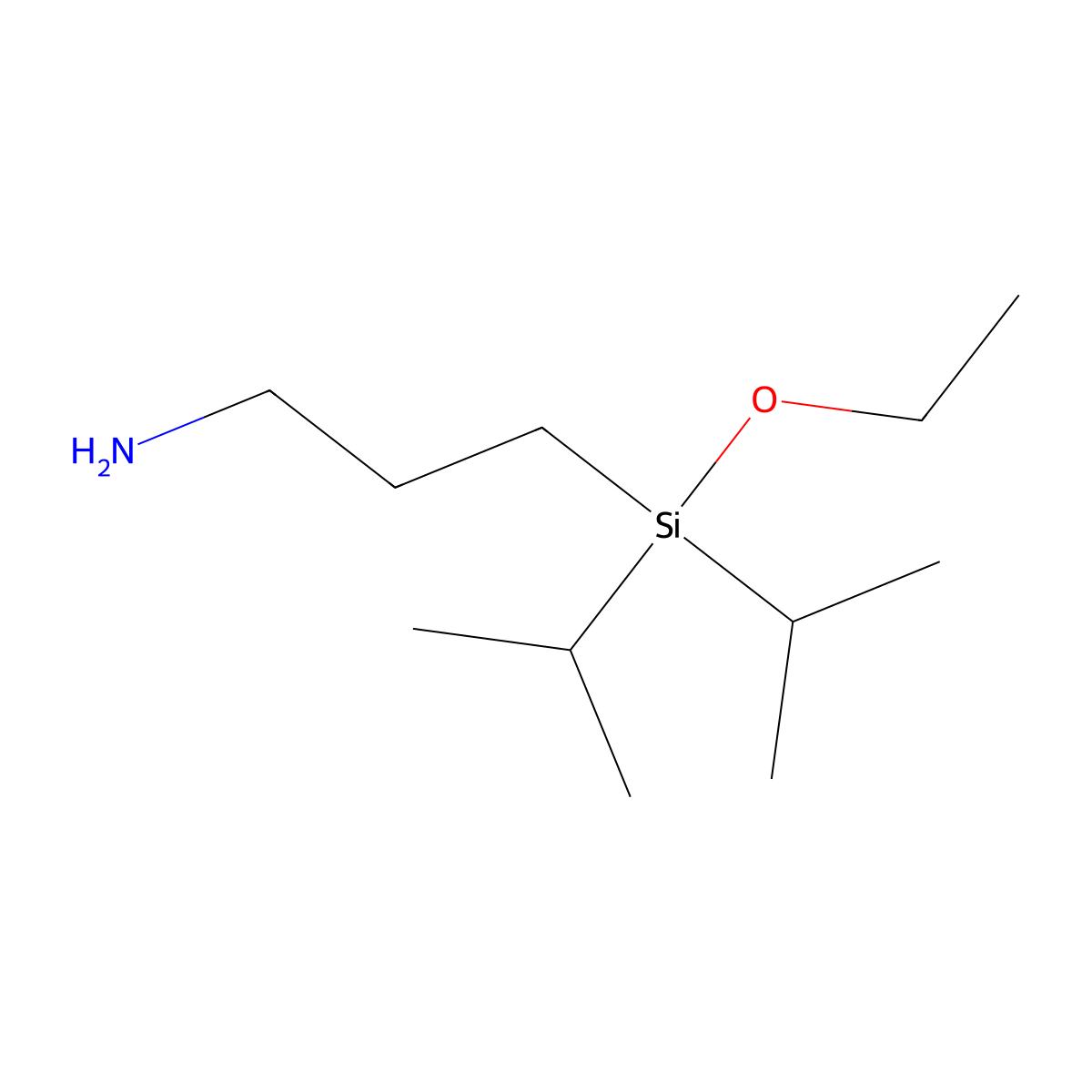 3-Aminopropyldiisopropylethoxysilane molecular structure, CAS 117559-36-1