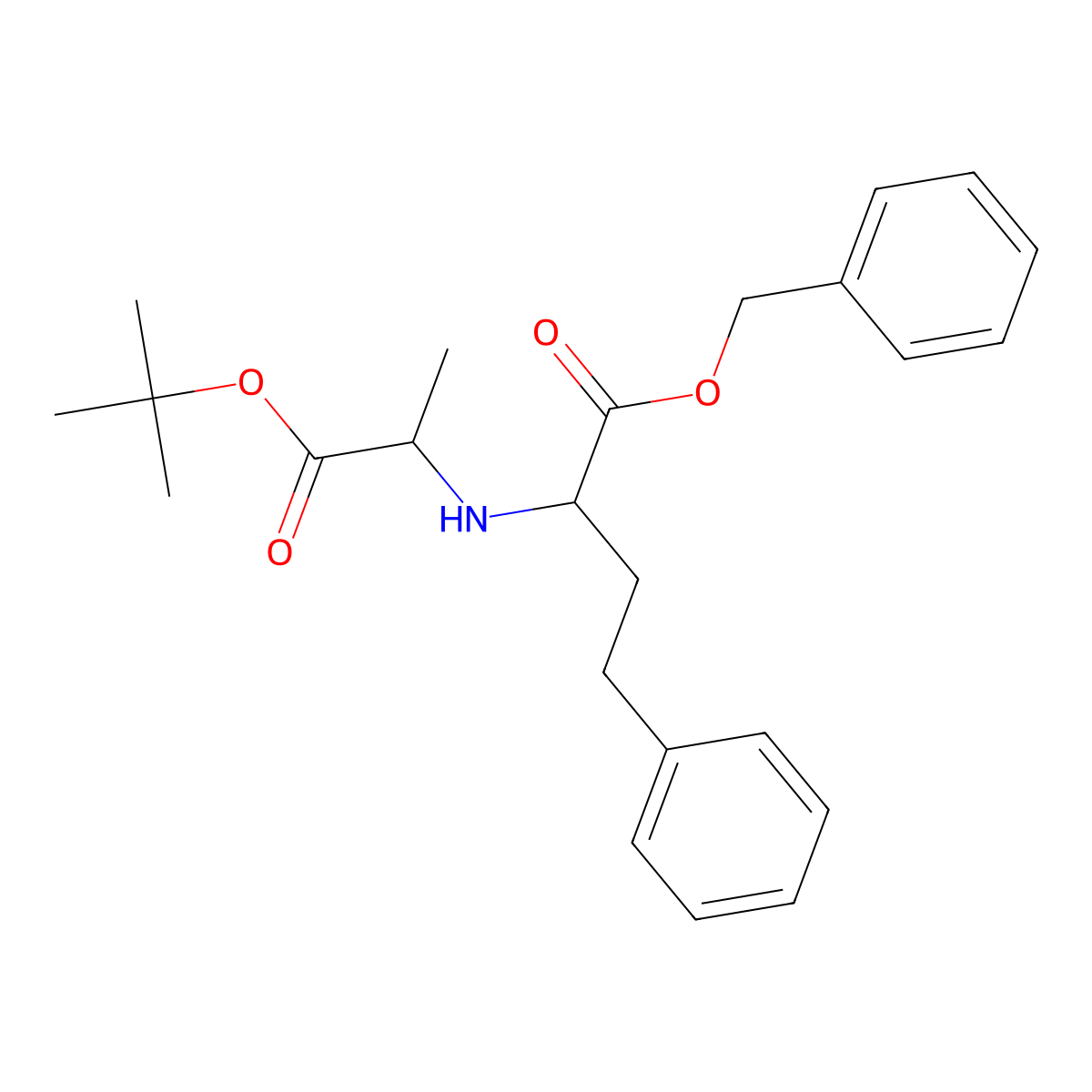 N-[1-(S)-Benzyloxycarbonyl-3-phenylpropyl]-L-alanine tert-Butyl Ester molecular structure, CAS 117560-14-2