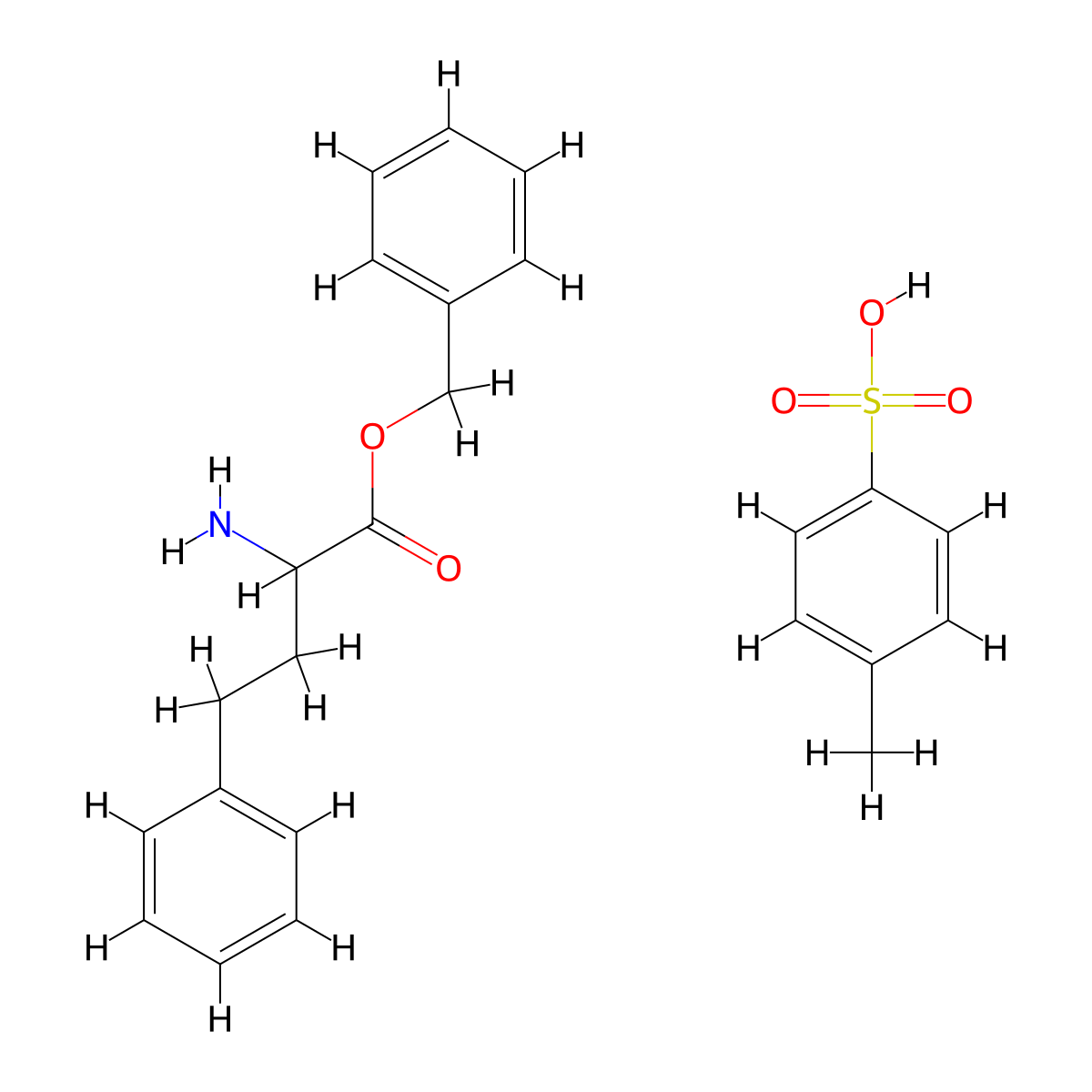 (2S)-2-Amino-benzenebutanoic Acid Benzyl Ester, Tosylate Salt molecular structure, CAS 117560-24-4