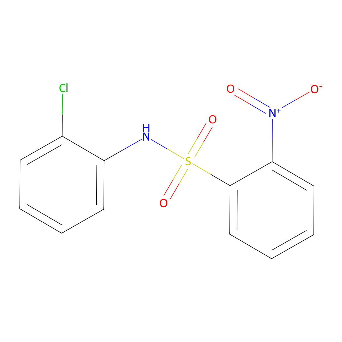 N-(2-Chlorophenyl)-2-nitrobenzenesulfonamide molecular structure, CAS 117561-95-2