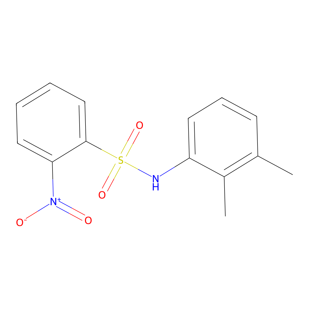 N-(2,3-Dimethylphenyl)-2-nitrobenzenesulfonamide molecular structure, CAS 117561-96-3