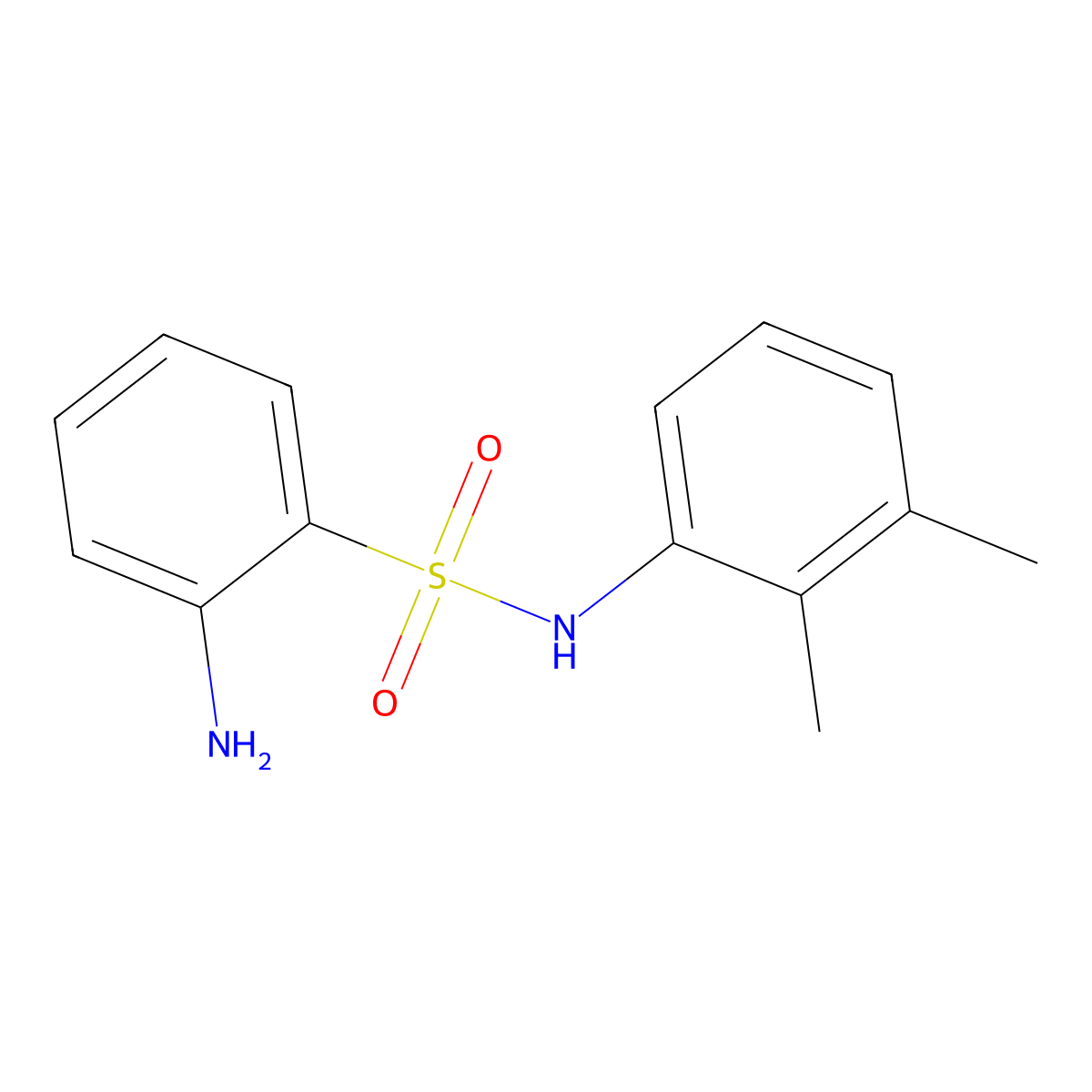 2-amino-N-(2,3-dimethylphenyl)benzene-1-sulfonamide molecular structure, CAS 117561-99-6