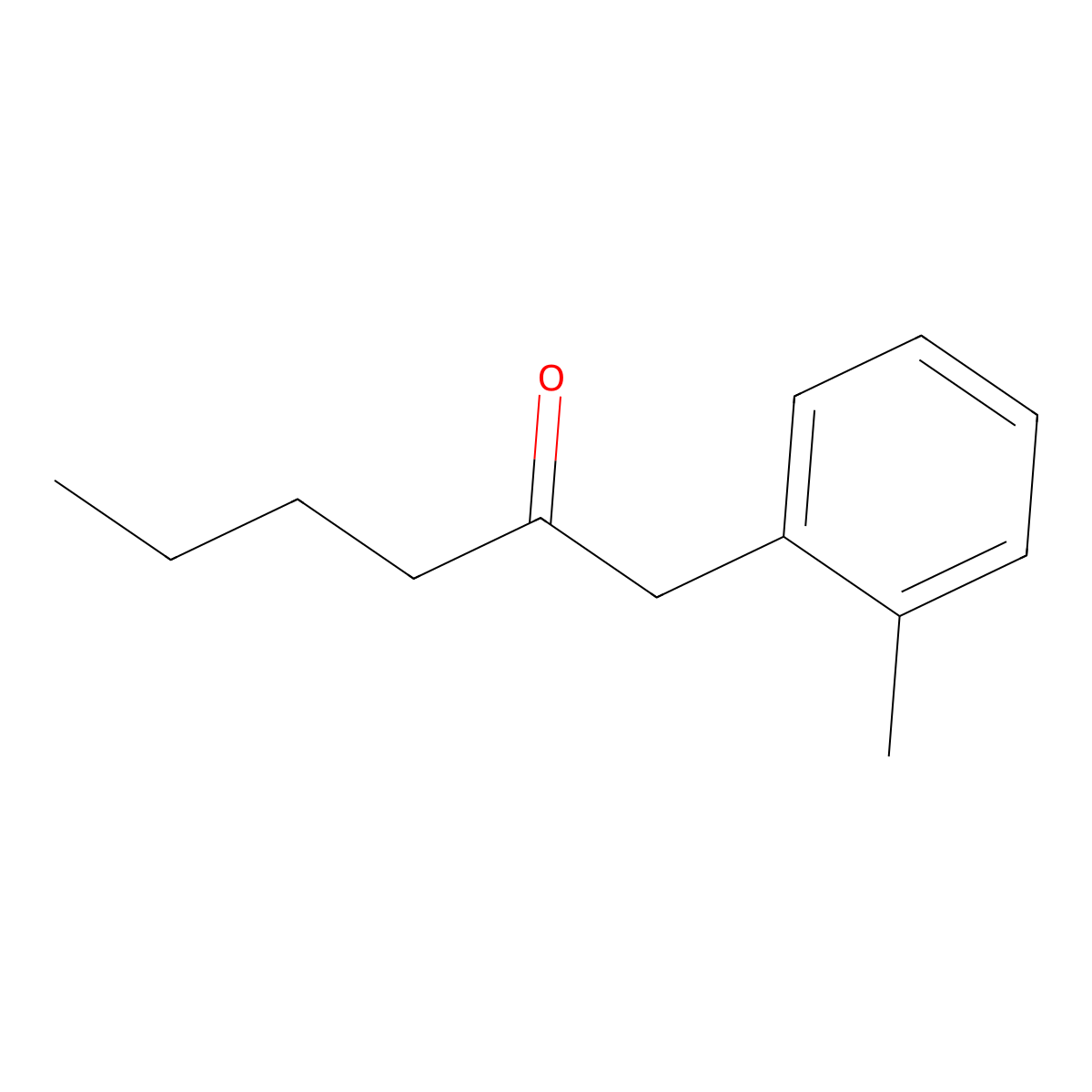 1-(2-Methylphenyl)hexan-2-one molecular structure, CAS 1175639-02-7