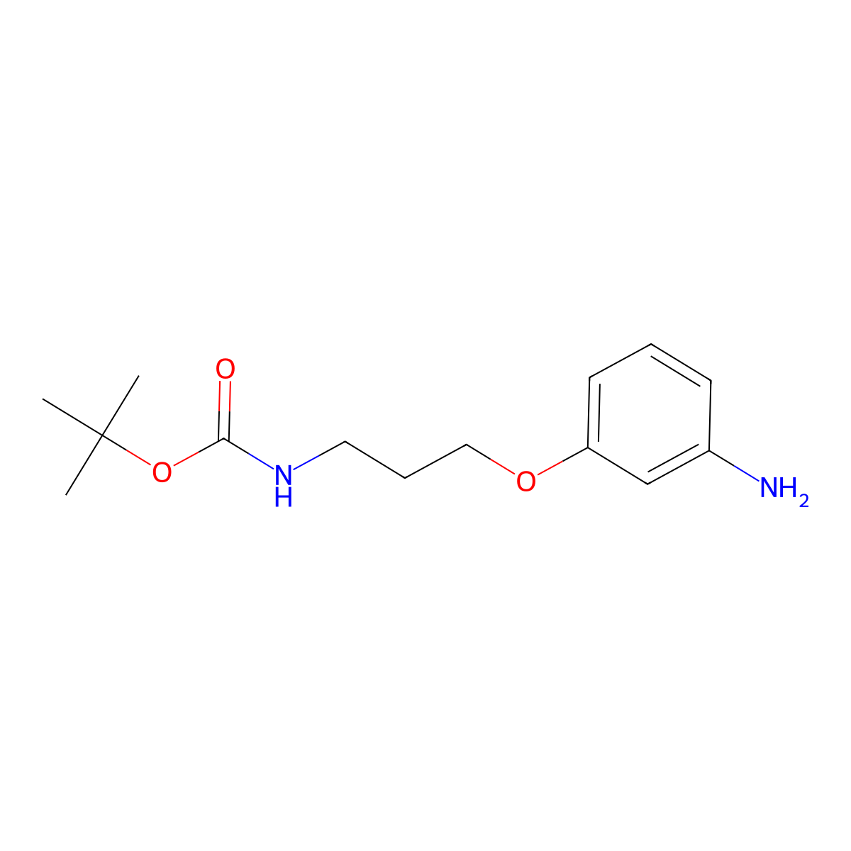 3-(3-N-Boc-aminopropoxy)aniline molecular structure, CAS 1175649-60-1