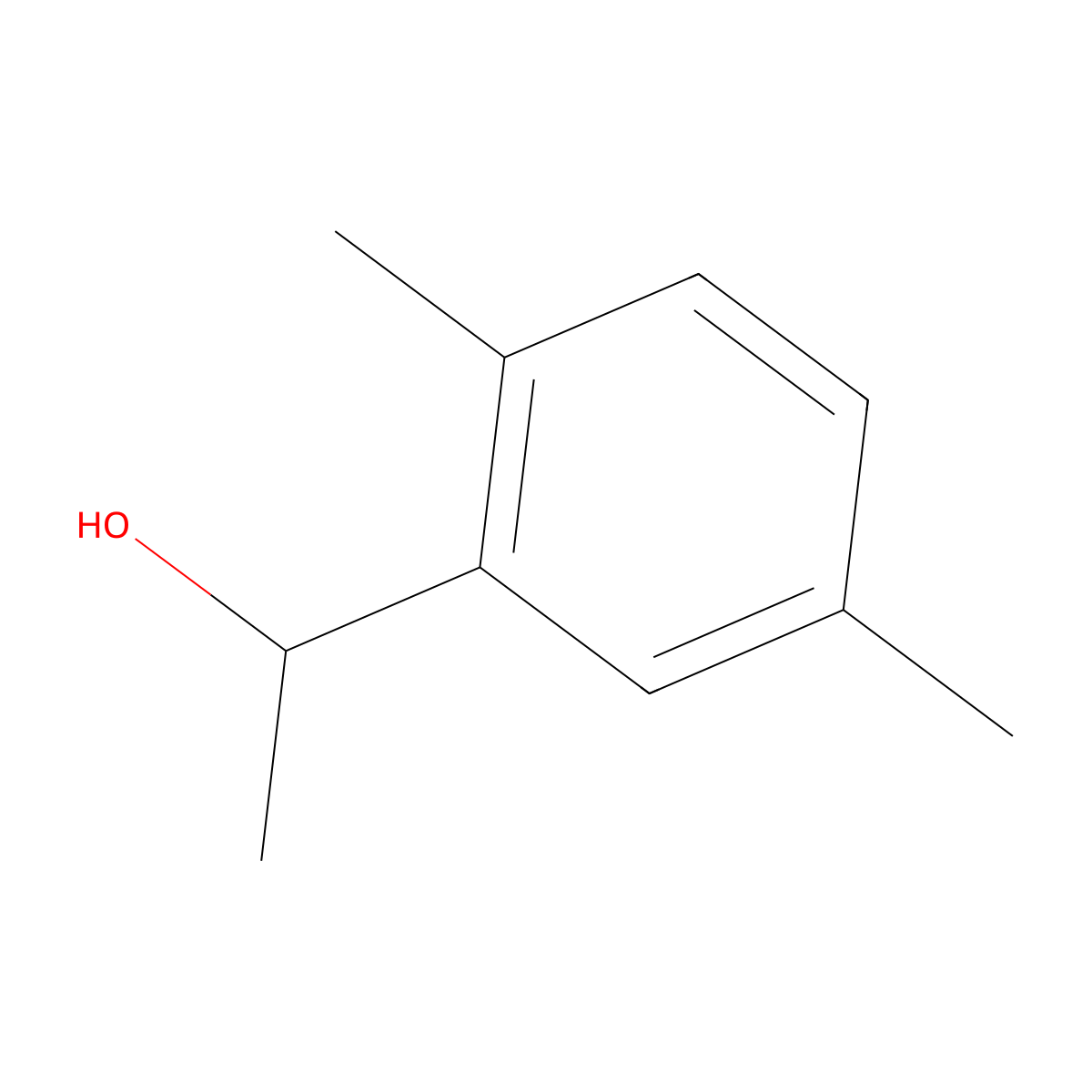 (1R)-1-(2,5-dimethylphenyl)ethan-1-ol molecular structure, CAS 1175672-54-4