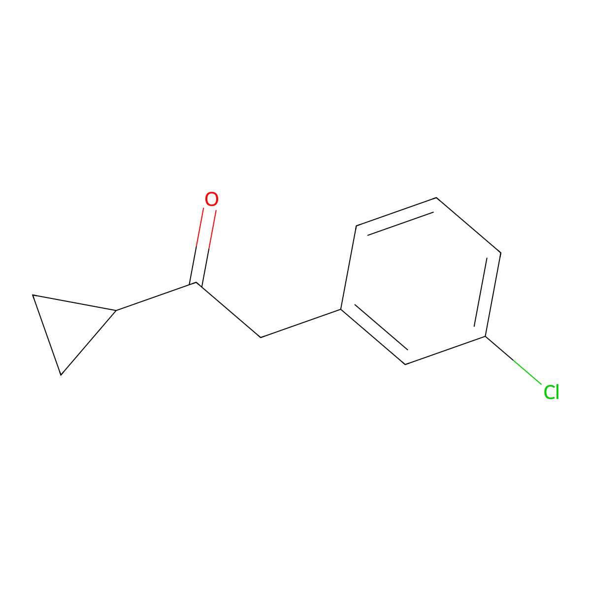 2-(3-Chlorophenyl)-1-cyclopropylethan-1-one molecular structure, CAS 1175698-01-7