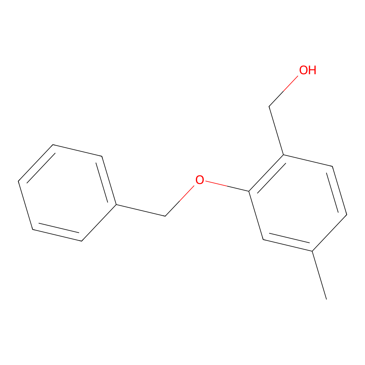 4-Methyl-2-phenylmethoxybenzenemethanol molecular structure, CAS 117571-34-3