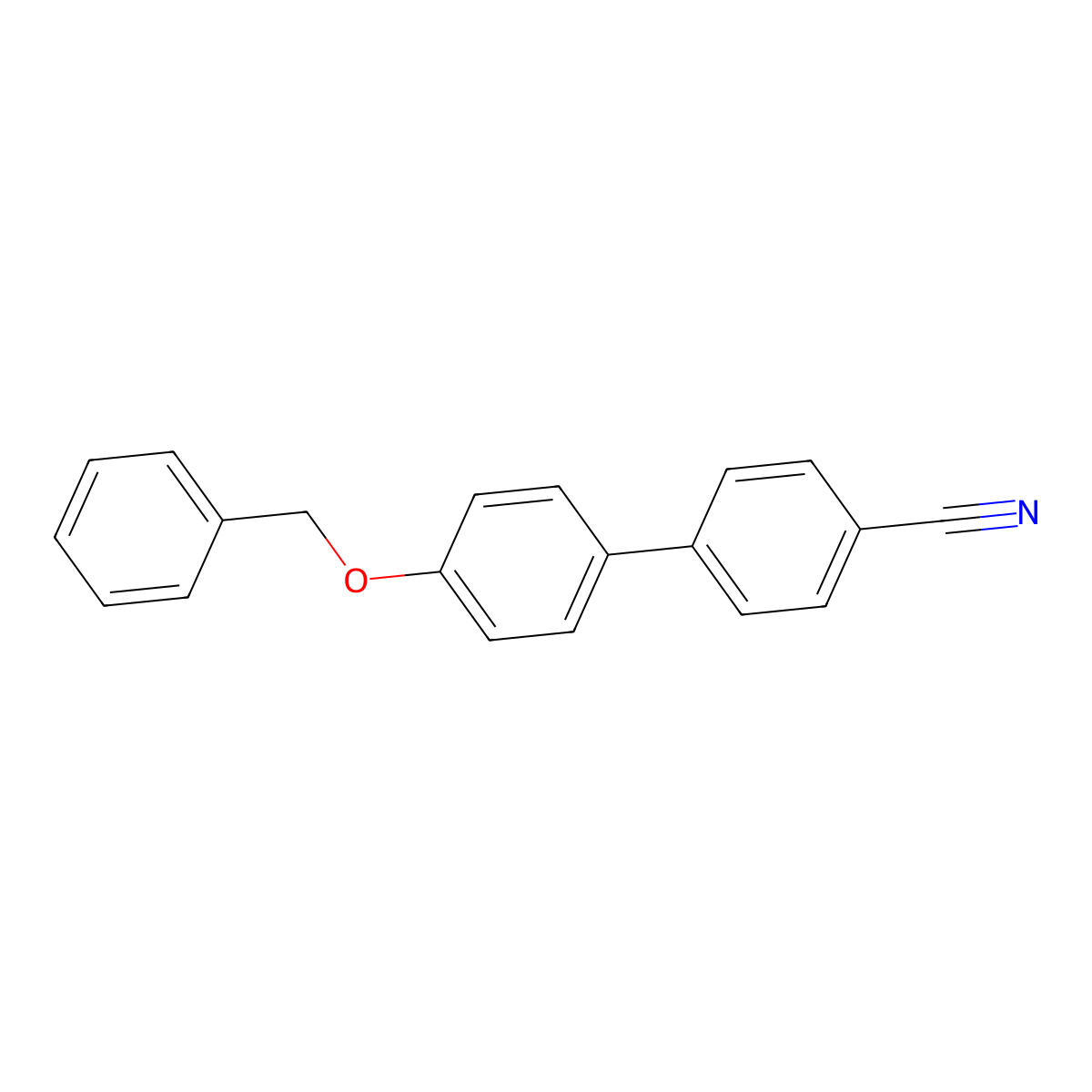 4-(4-Benzyloxyphenyl)benzonitrile molecular structure, CAS 117571-49-0