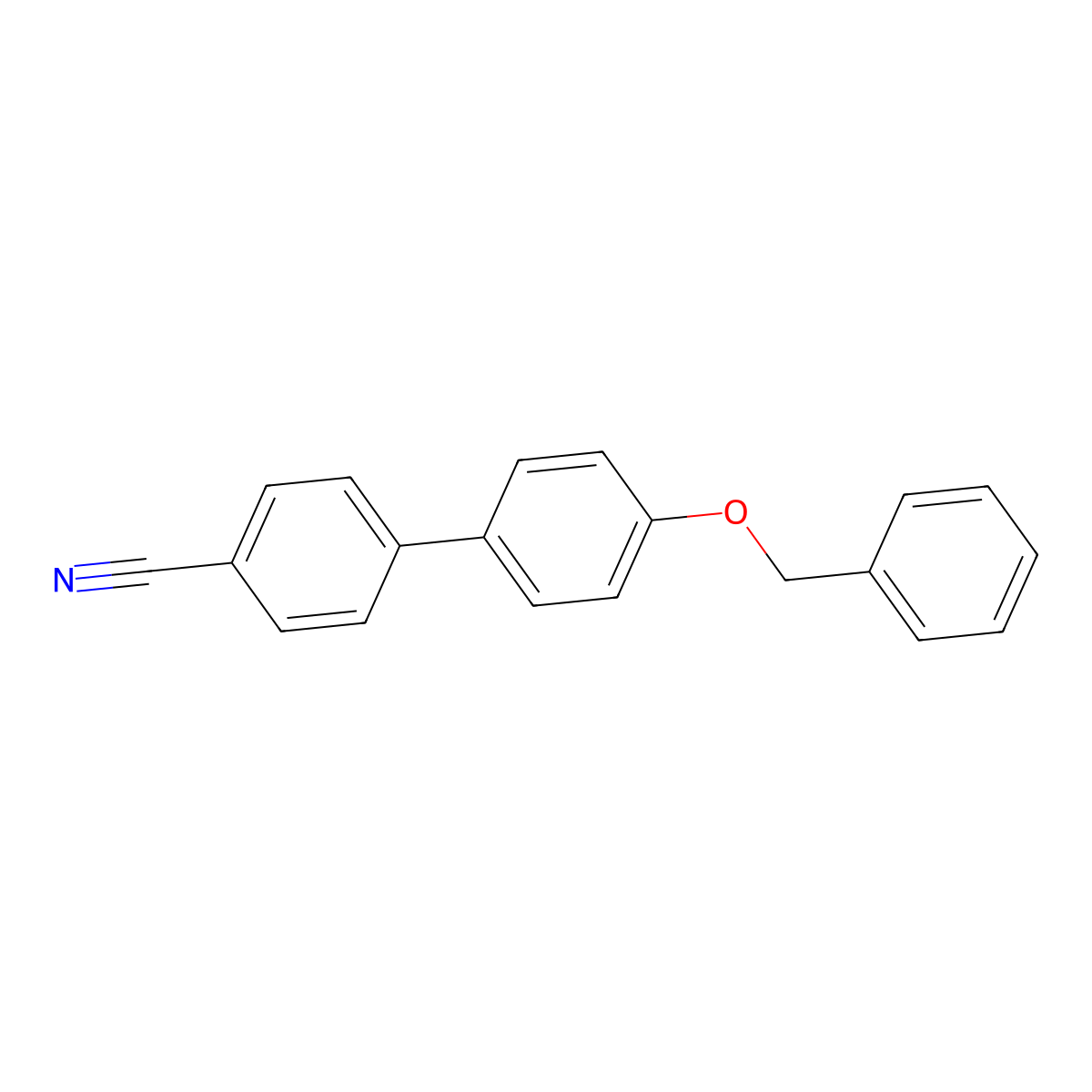 4-(4-Benzyloxyphenyl)benzonitrile molecular structure, CAS 117571-49-0