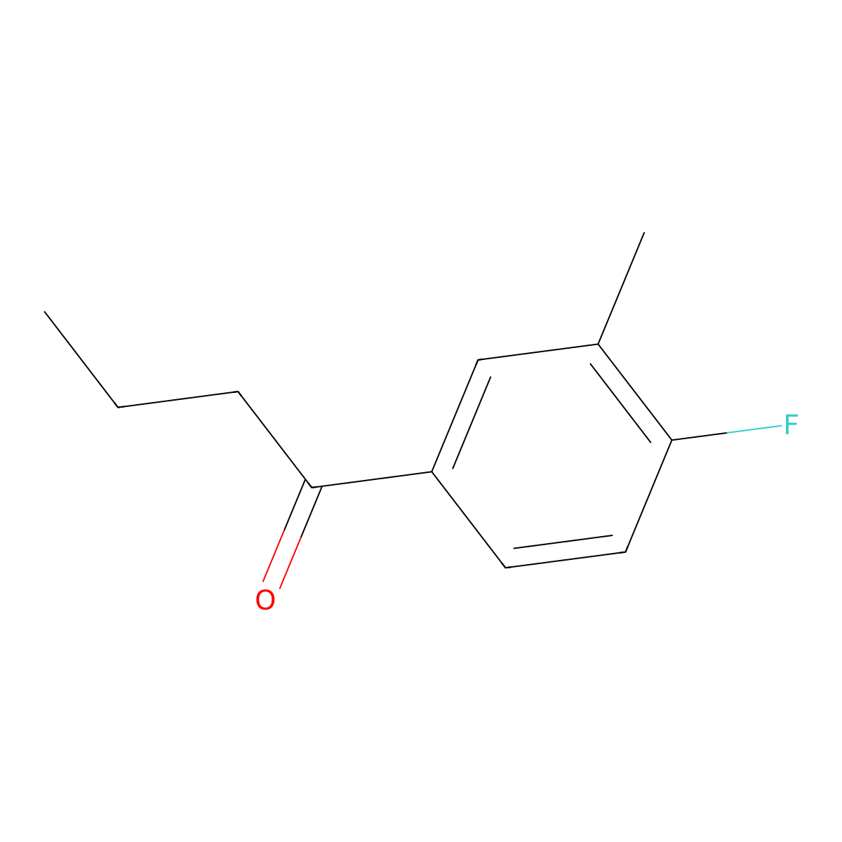 1-(4-Fluoro-3-methylphenyl)butan-1-one molecular structure, CAS 1175747-64-4
