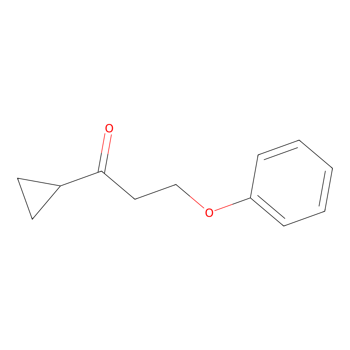 1-Cyclopropyl-3-phenoxypropan-1-one molecular structure, CAS 1175758-02-7