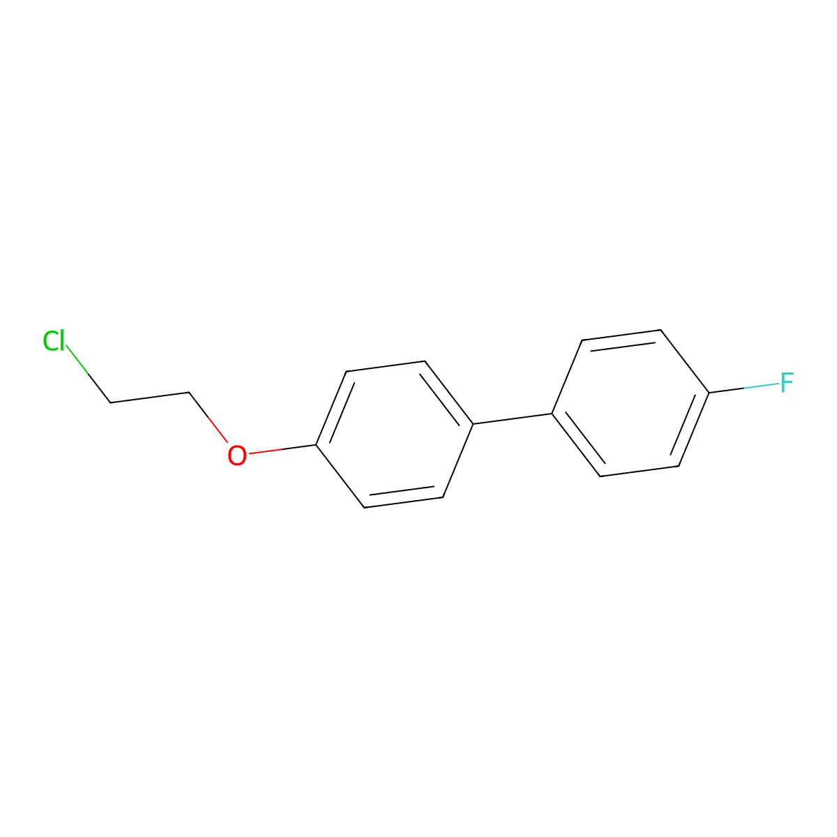 4-(2-Chloroethoxy)-4'-fluoro-1,1'-biphenyl molecular structure, CAS 1175777-82-8