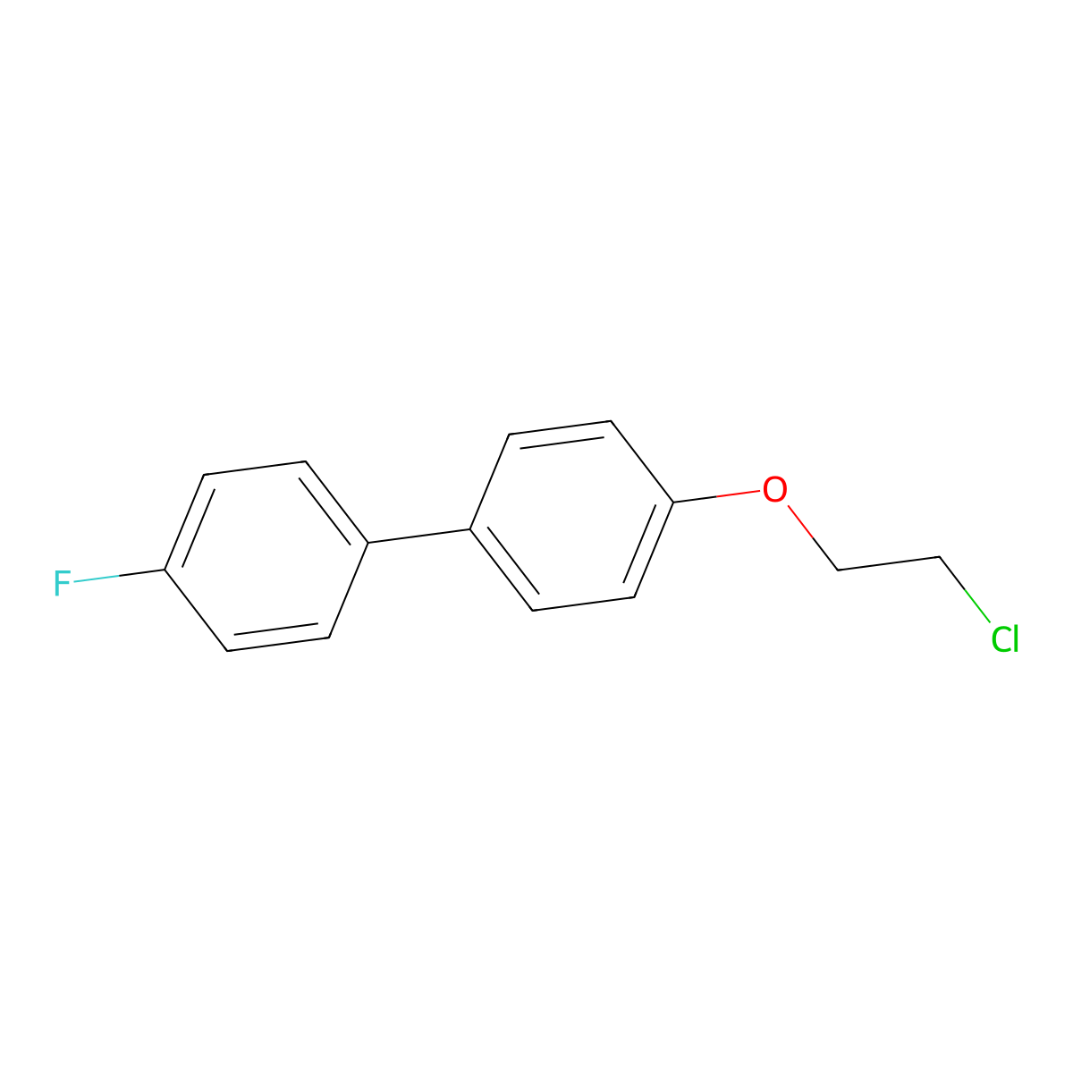 4-(2-Chloroethoxy)-4'-fluoro-1,1'-biphenyl molecular structure, CAS 1175777-82-8