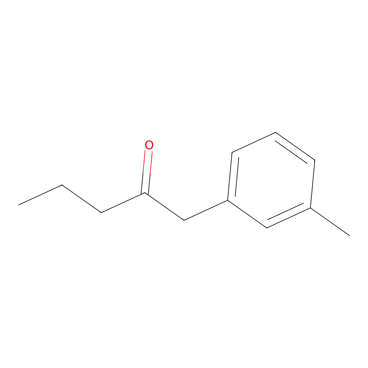 1-(3-Methylphenyl)-2-pentanone molecular structure, CAS 1175783-11-5