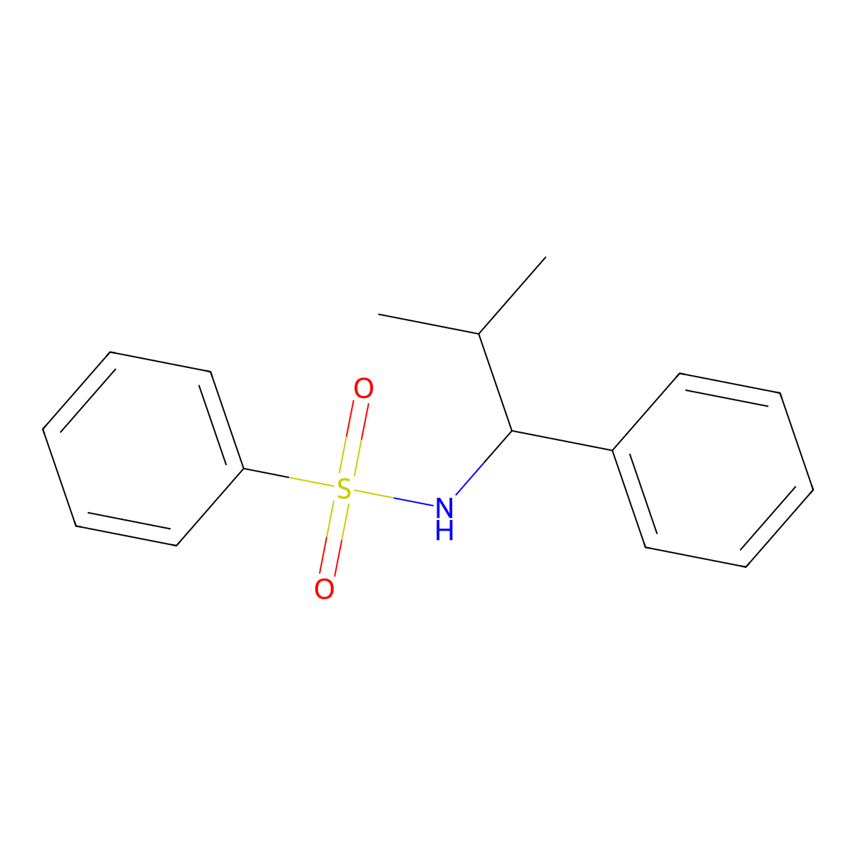 N-(2-methyl-1-phenylpropyl)benzenesulfonamide molecular structure, CAS 117583-62-7
