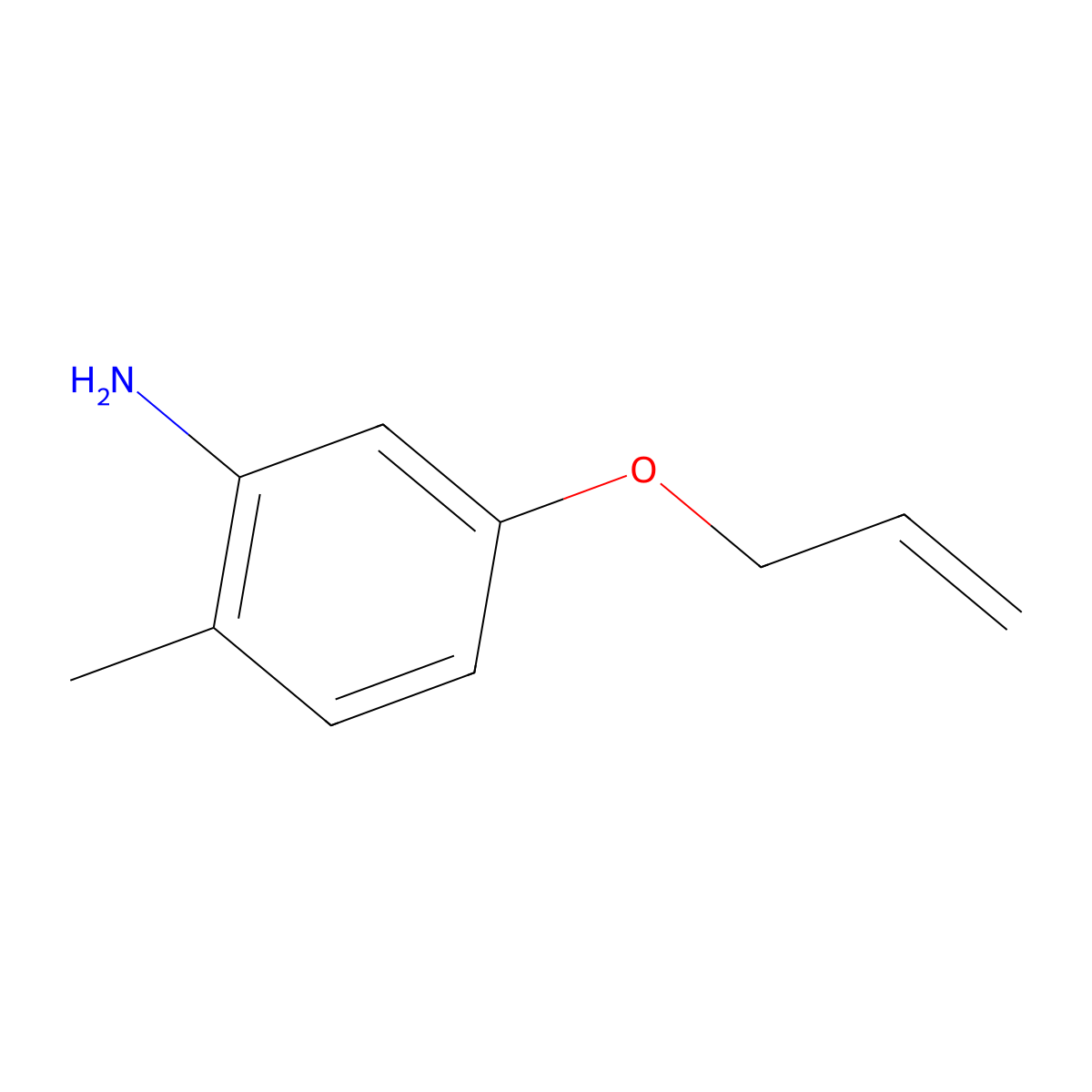 2-Methyl-5-(2-propen-1-yloxy)aniline molecular structure, CAS 1175836-96-0